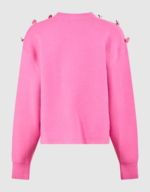 Button Pullover Rosa SHOEBY GIRLS