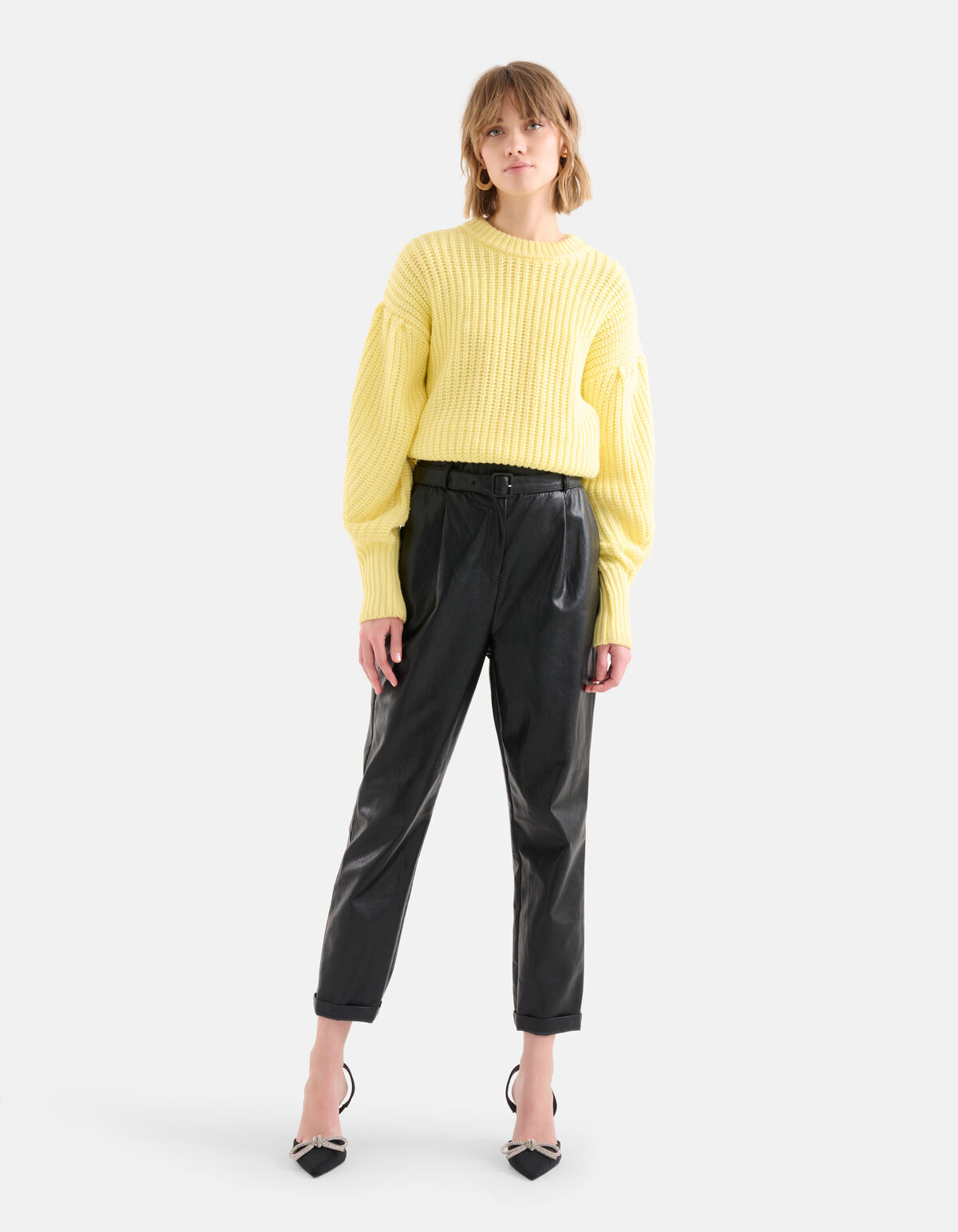 Gelber Strickpullover SHOEBY WOMEN