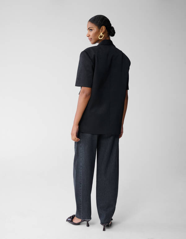 Kurzärmeliger Blazer Schwarz SHOEBY WOMEN