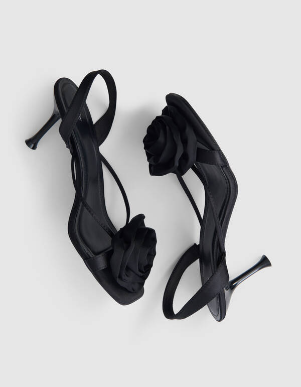 Flower Heels Schwarz SHOEBY SHOES