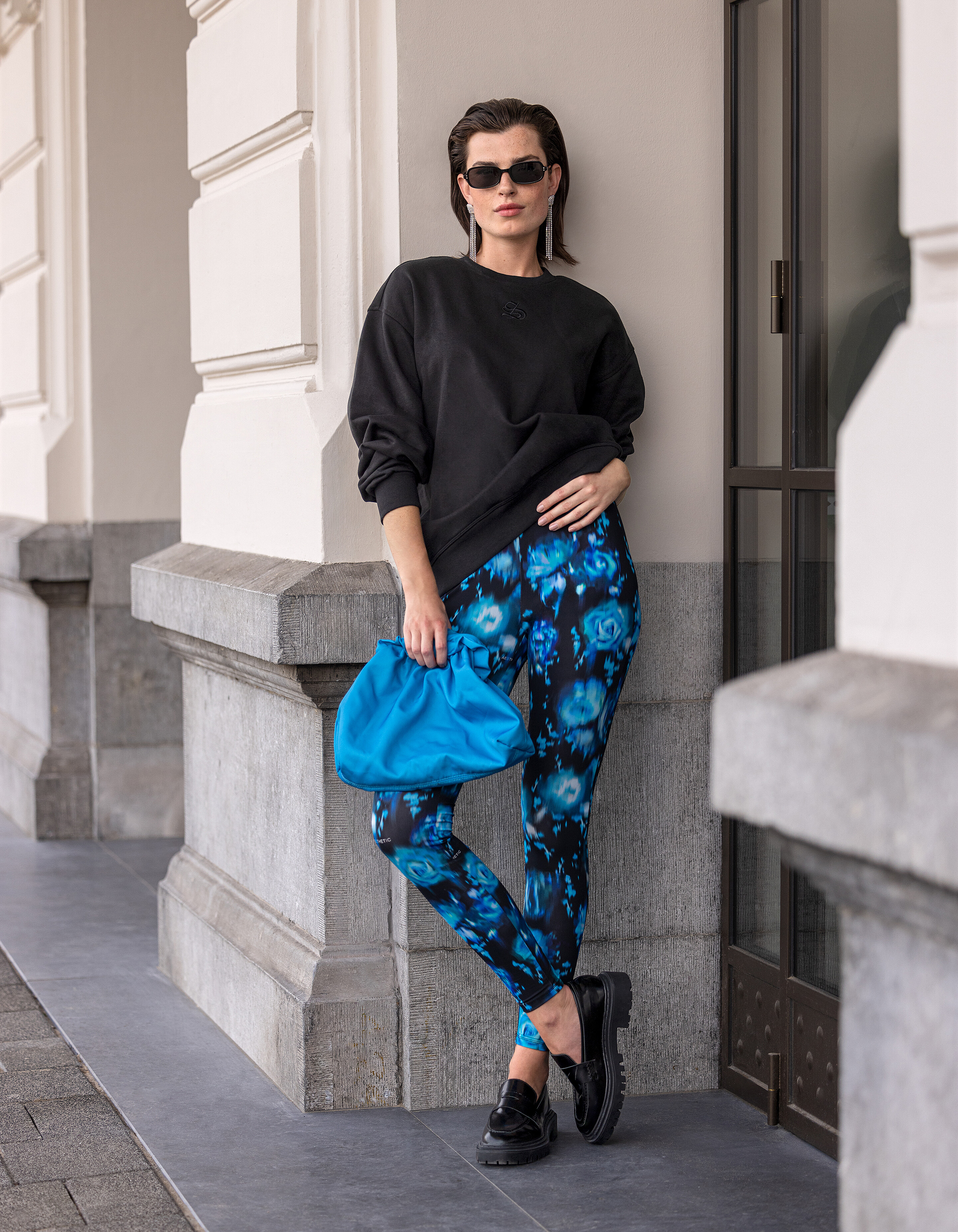 Bedruckte Reise-Leggings Blau SHOEBY WOMEN