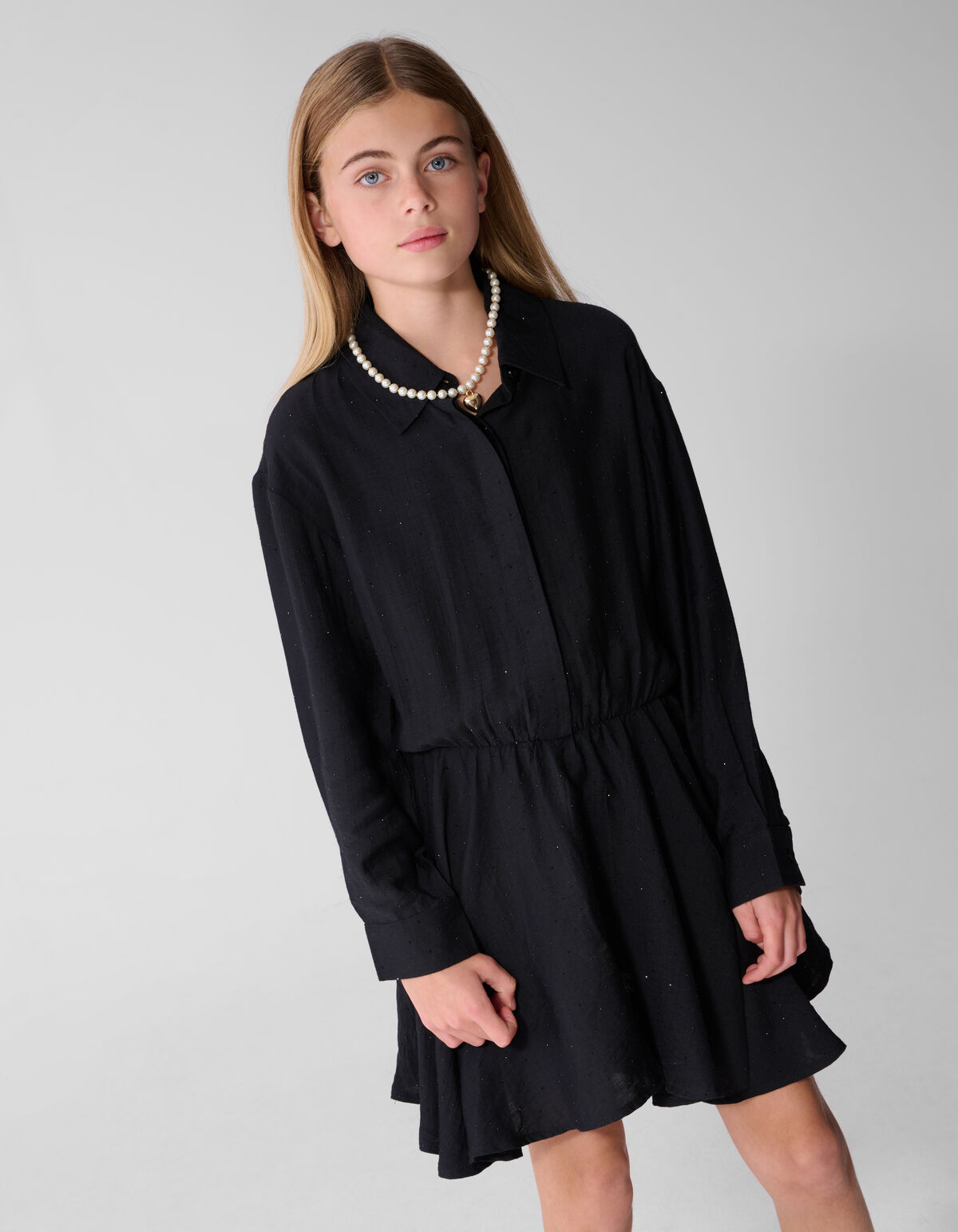 Kleid Mit Strass Schwarz SHOEBY GIRLS
