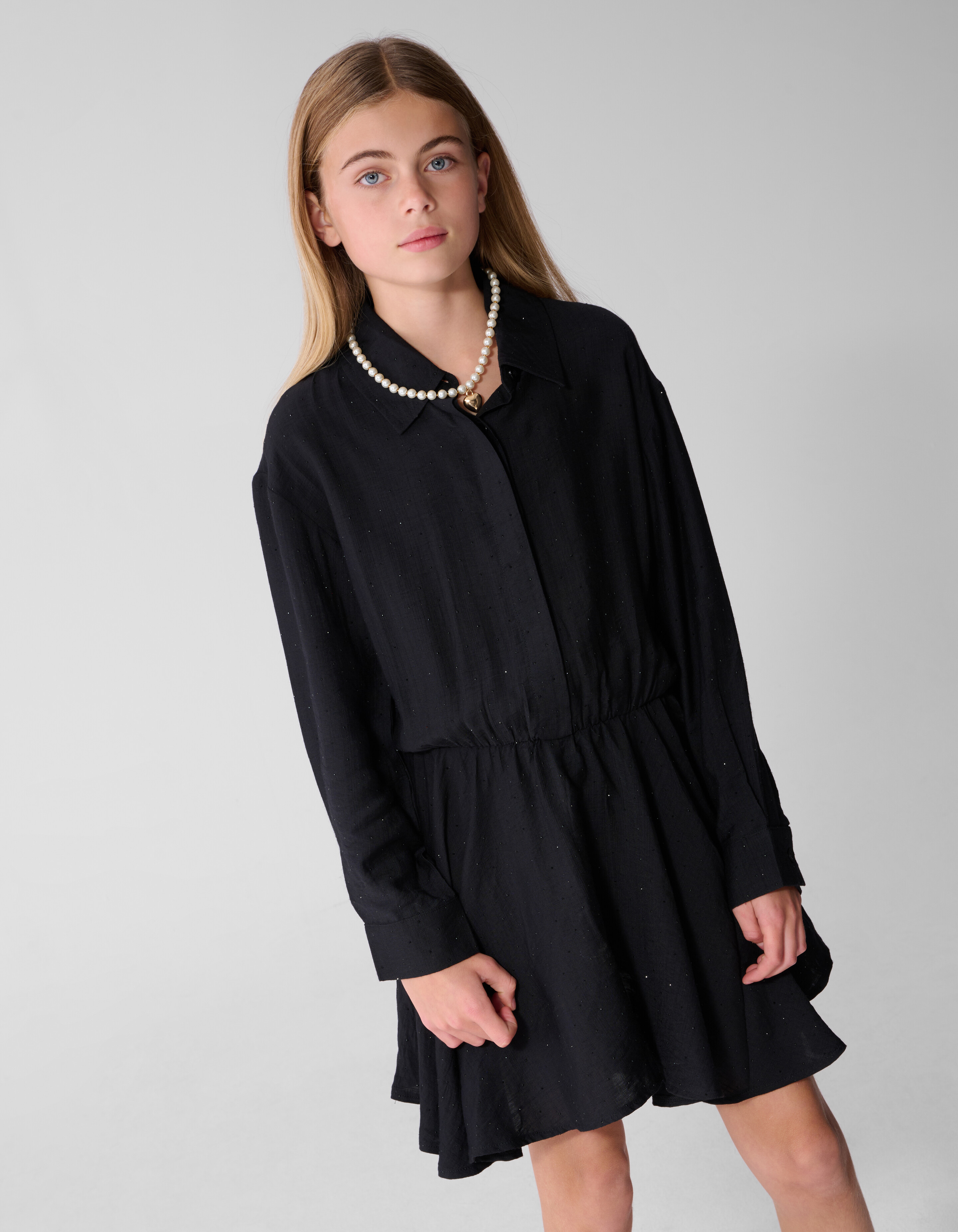 Kleid Mit Strass Schwarz SHOEBY GIRLS