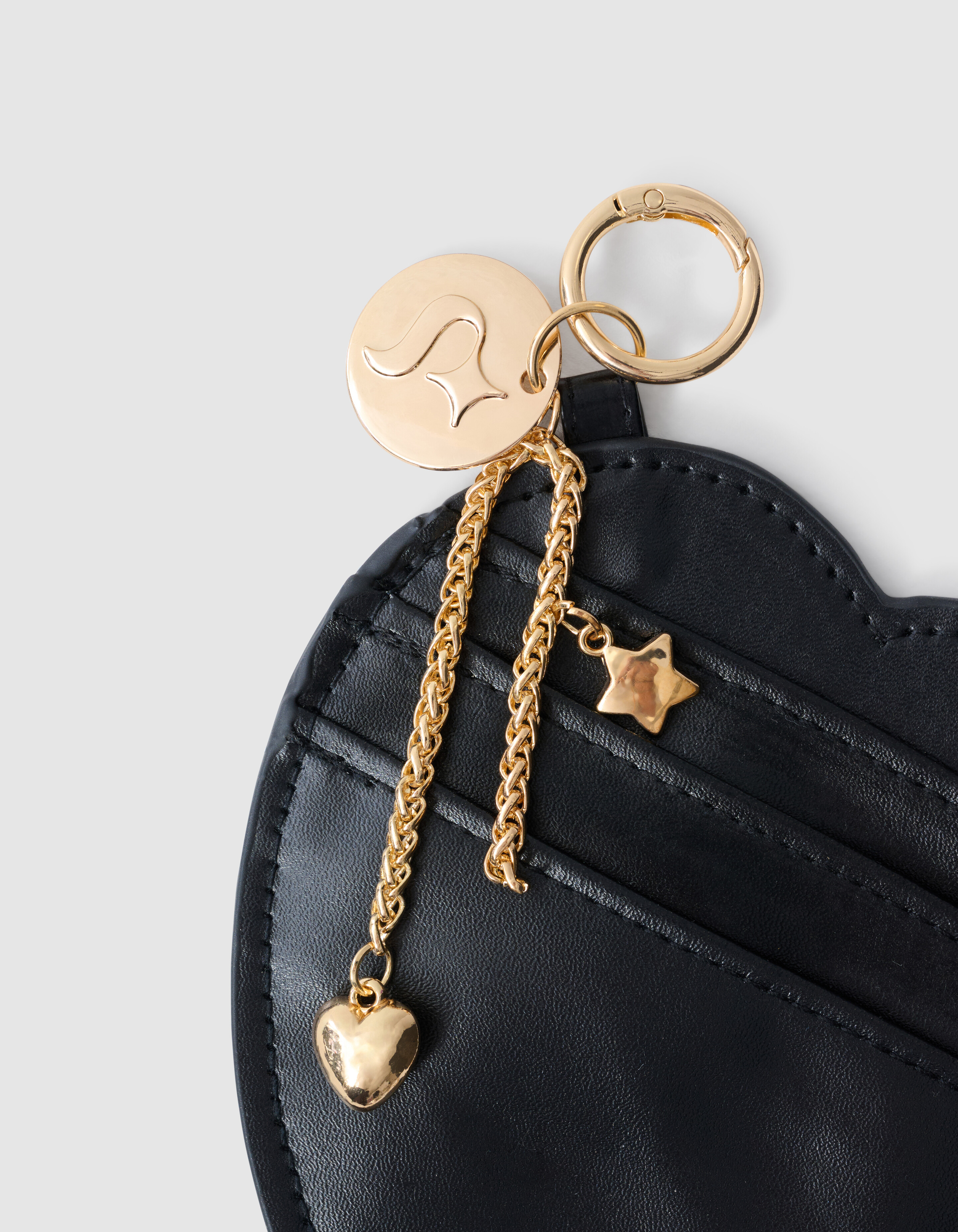 Herz Portemonnee Taschenanhänger Schwarz SHOEBY ACCESSOIRES