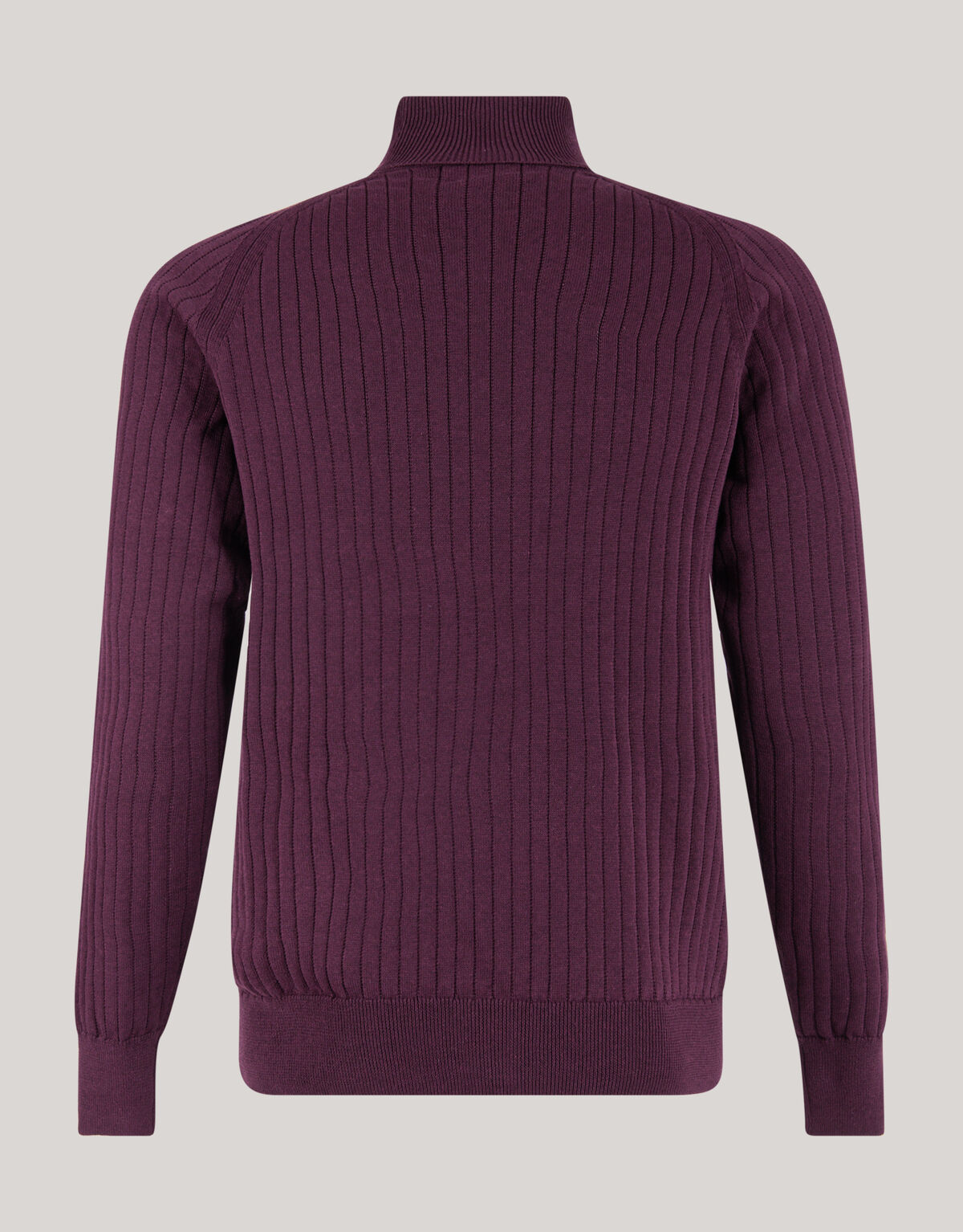 Rippenpullover Dunkelrot SHOEBY MEN