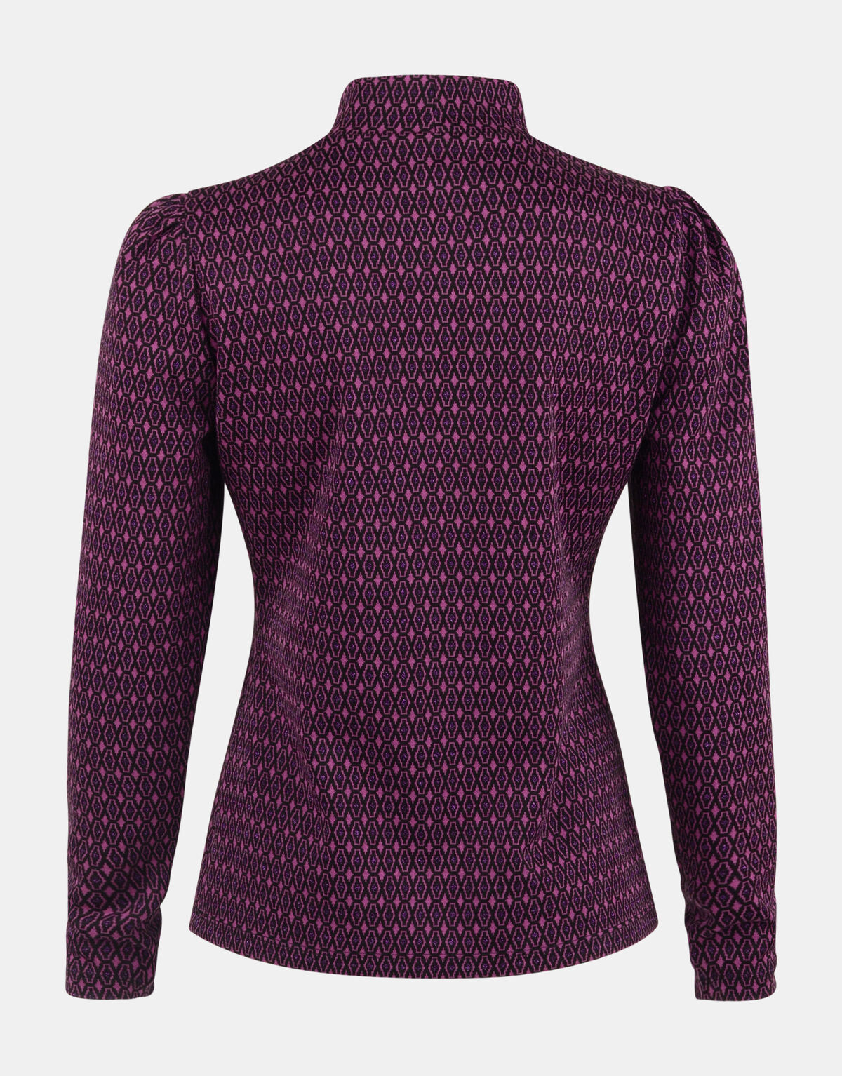 Top mit grafischem Druck Violett EKSEPT