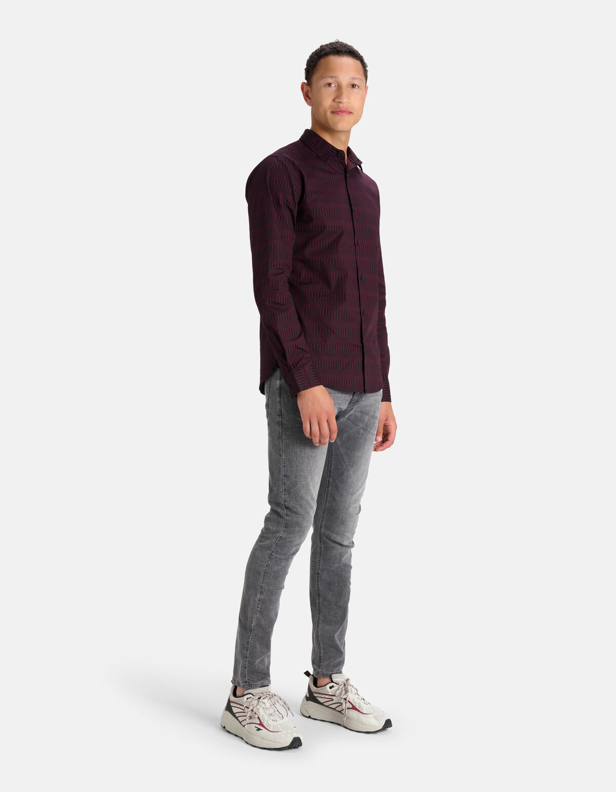 Grafik-Shirt Dunkelrot SHOEBY MEN