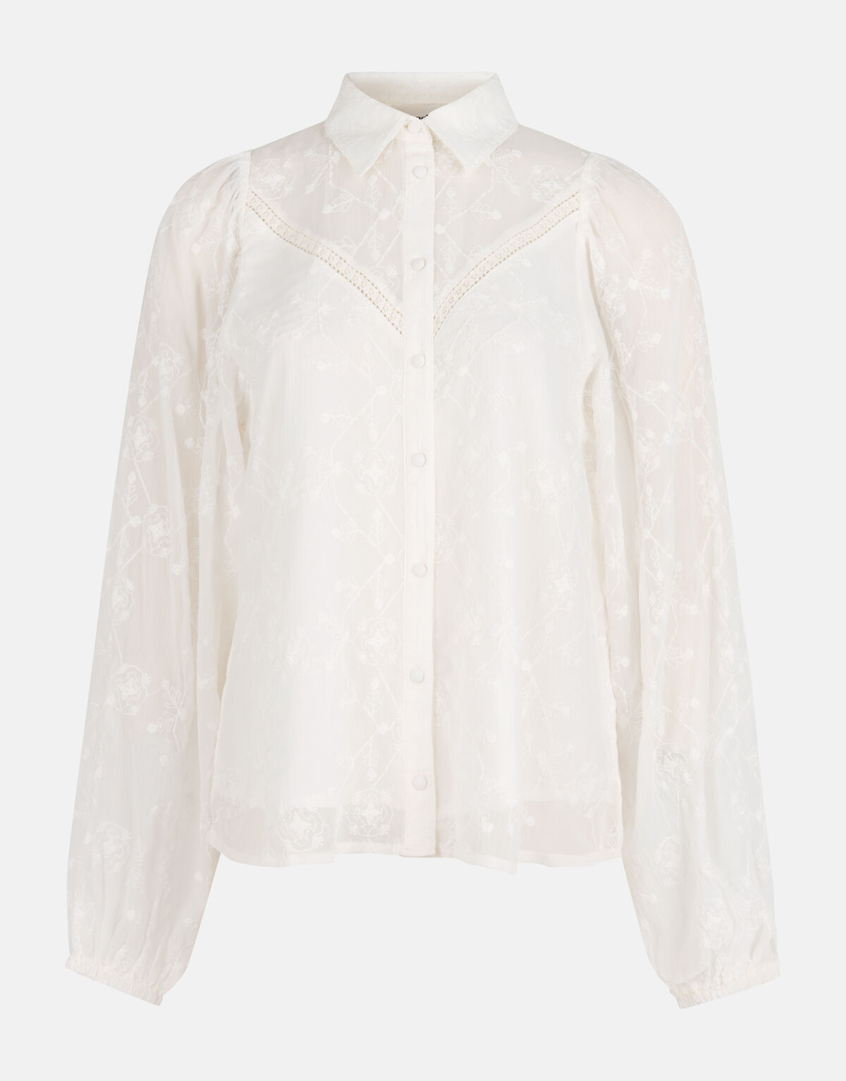 Bestickte Bluse Off White SHOEBY WOMEN