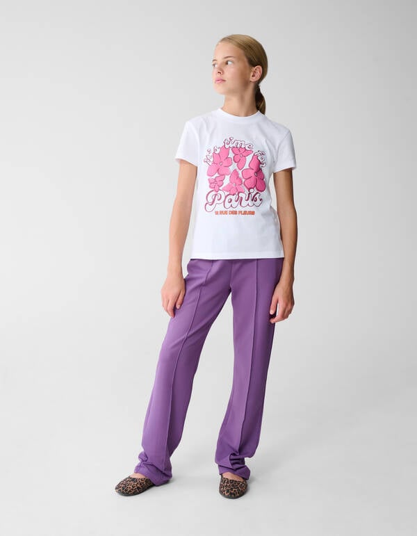 Rue De Fleur Kunst T-Shirt Weiß SHOEBY GIRLS