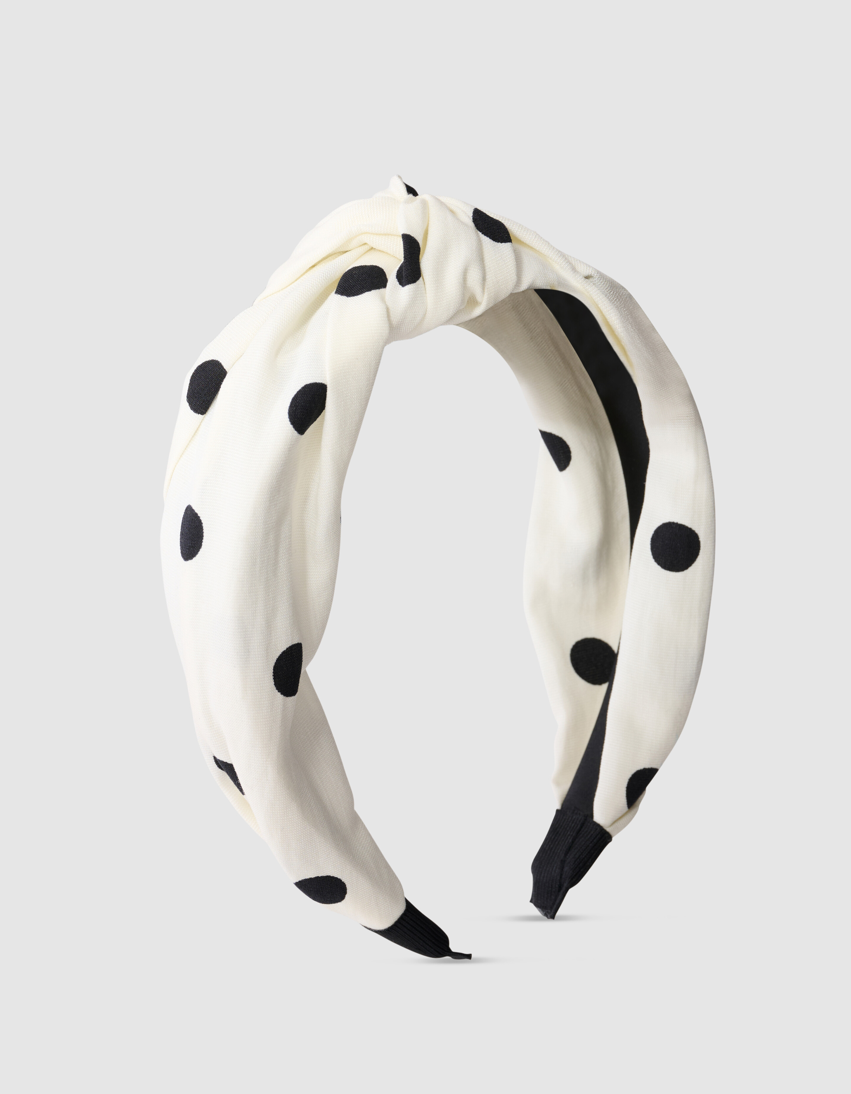 Polkadot Knot Haarband Schwarz/Wei&szlig; SHOEBY ACCESSOIRES