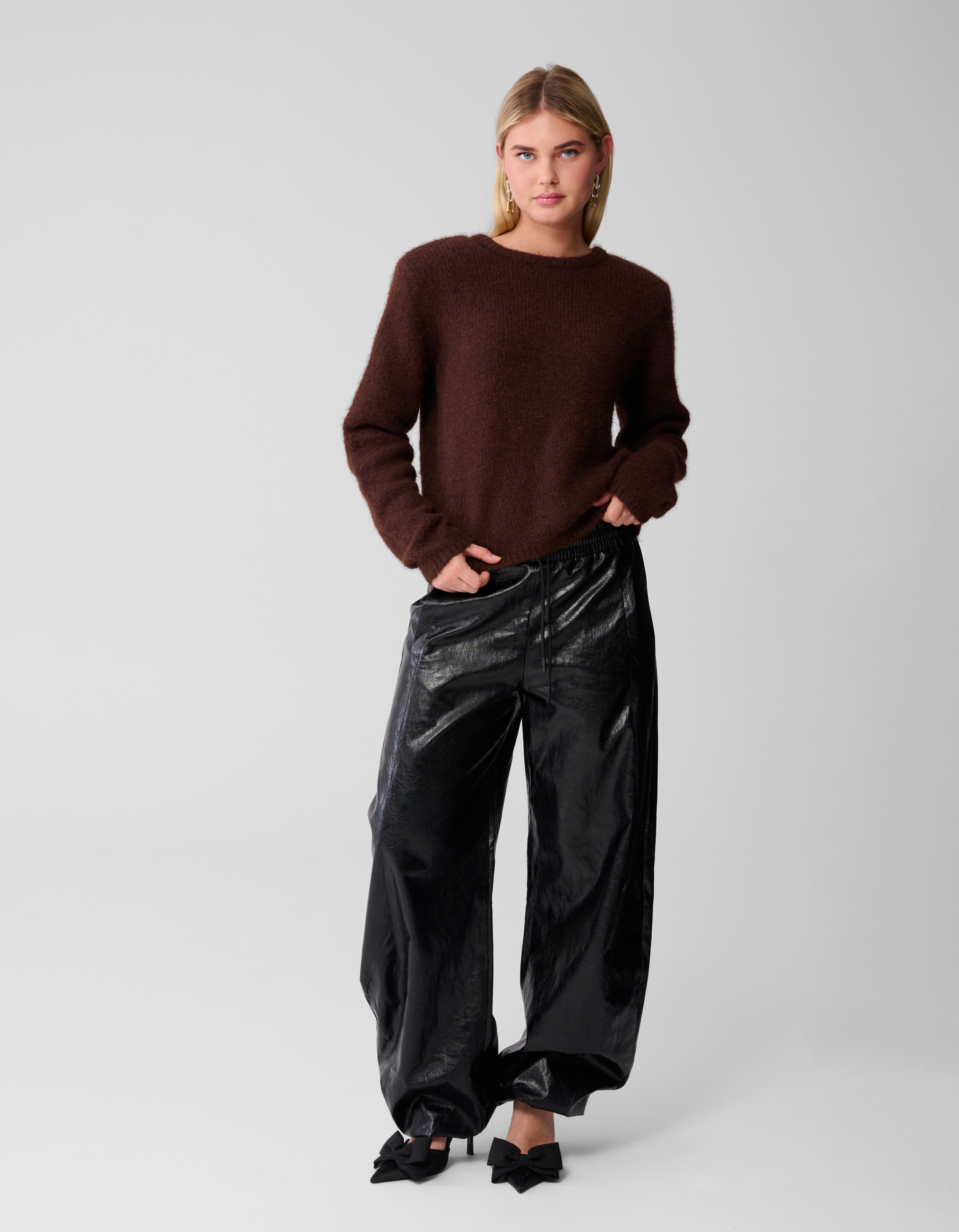 Zweibrüstige Strickweste Braun SHOEBY WOMEN