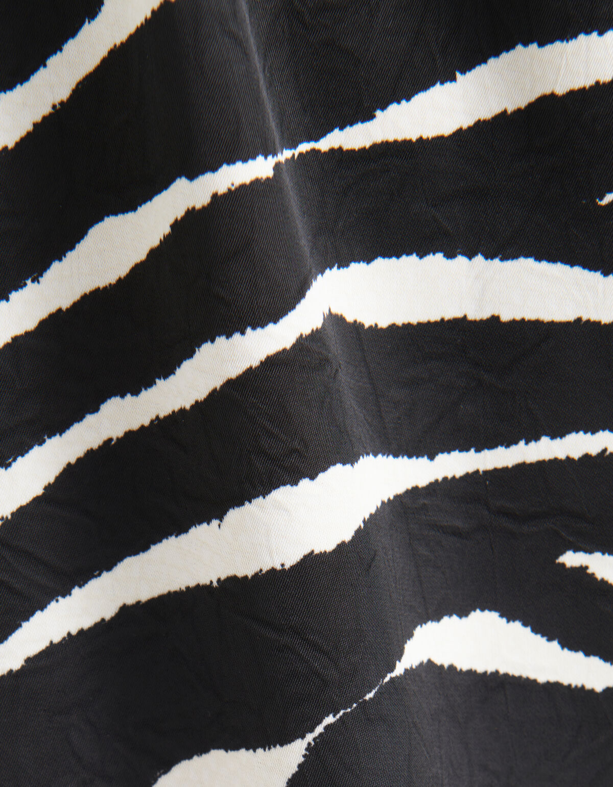 Zebra Print Maxikleid Schwarz/Wei&szlig; SHOEBY WOMEN