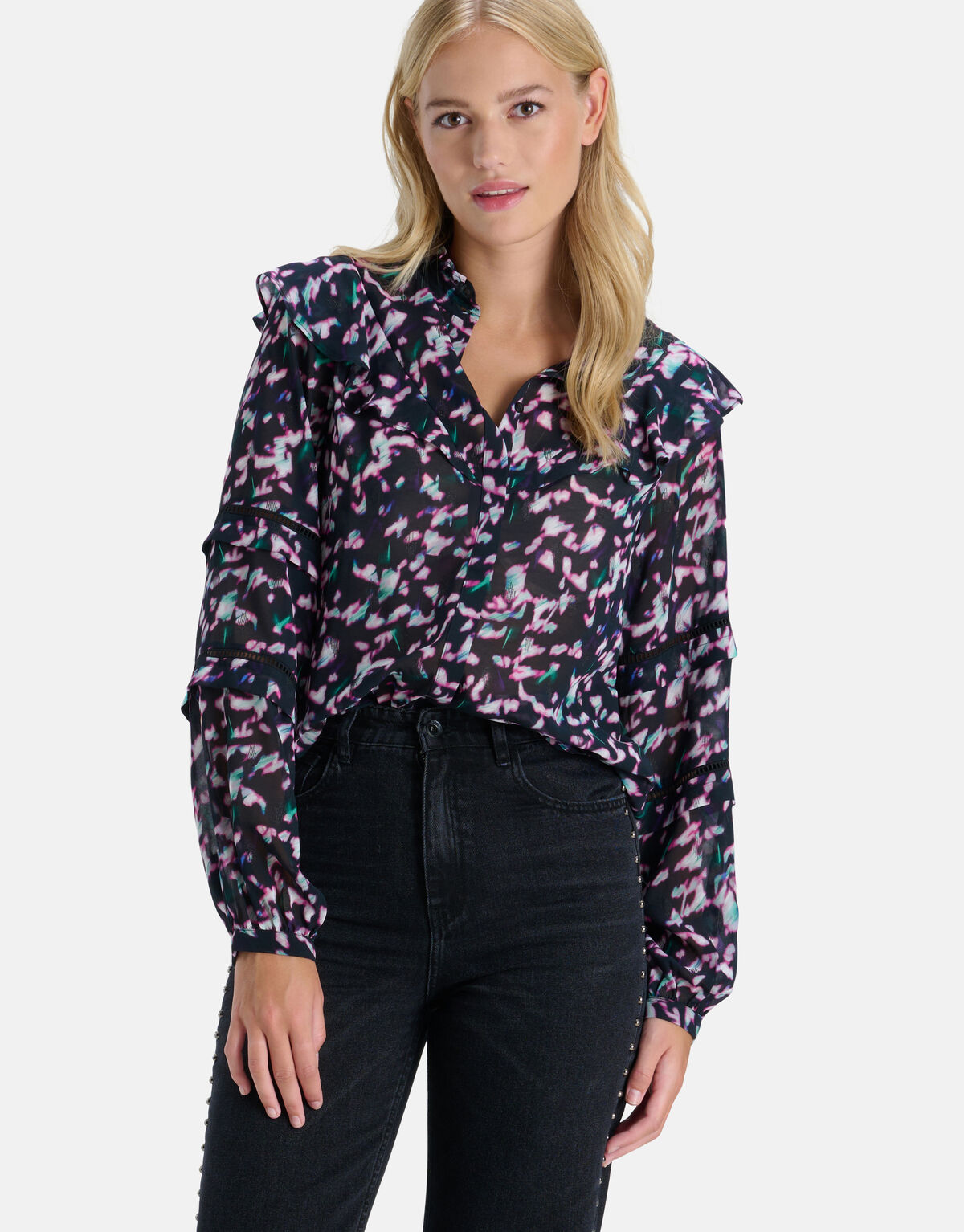 Bluse mit abstraktem Druck SHOEBY WOMEN