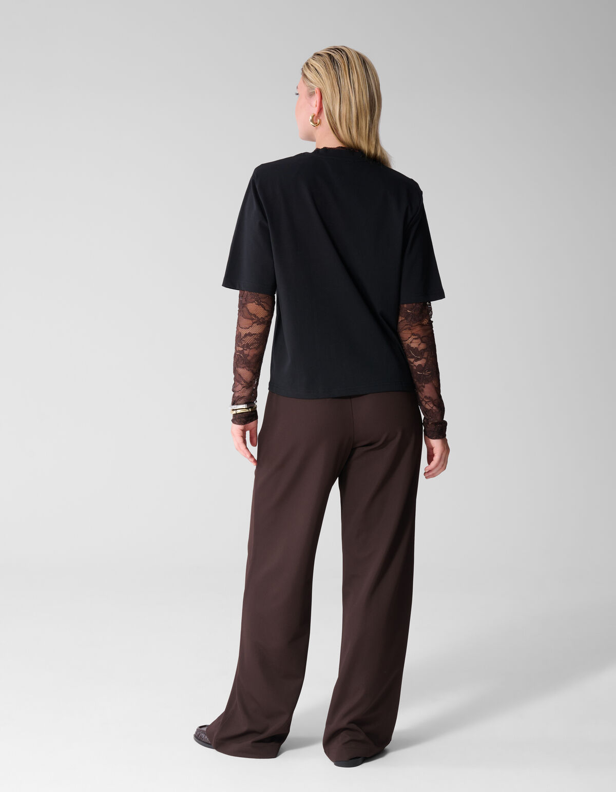 Gepolstertes T-Shirt Schwarz SHOEBY WOMEN