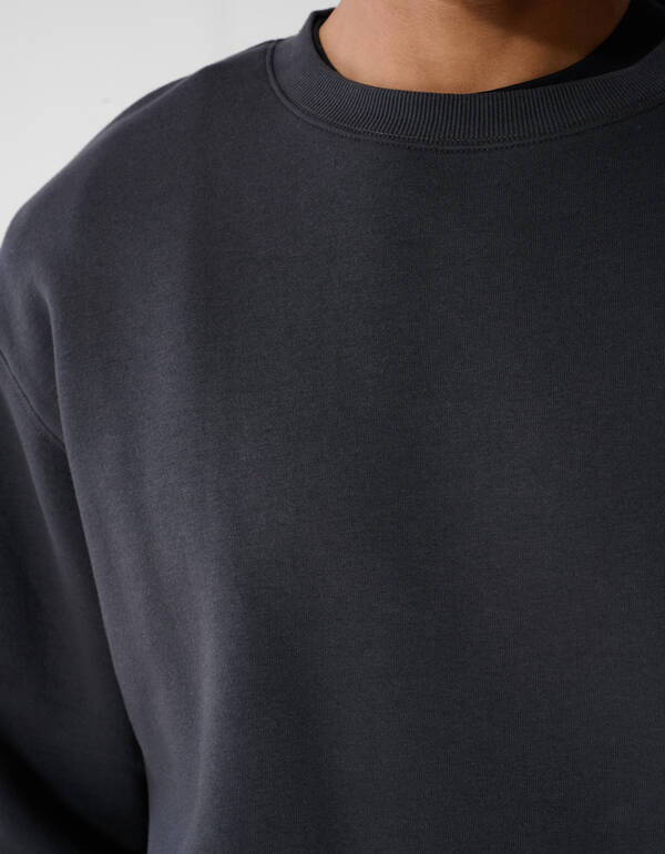 Crewneck Pullover Dunkelgrau SHOEBY MEN