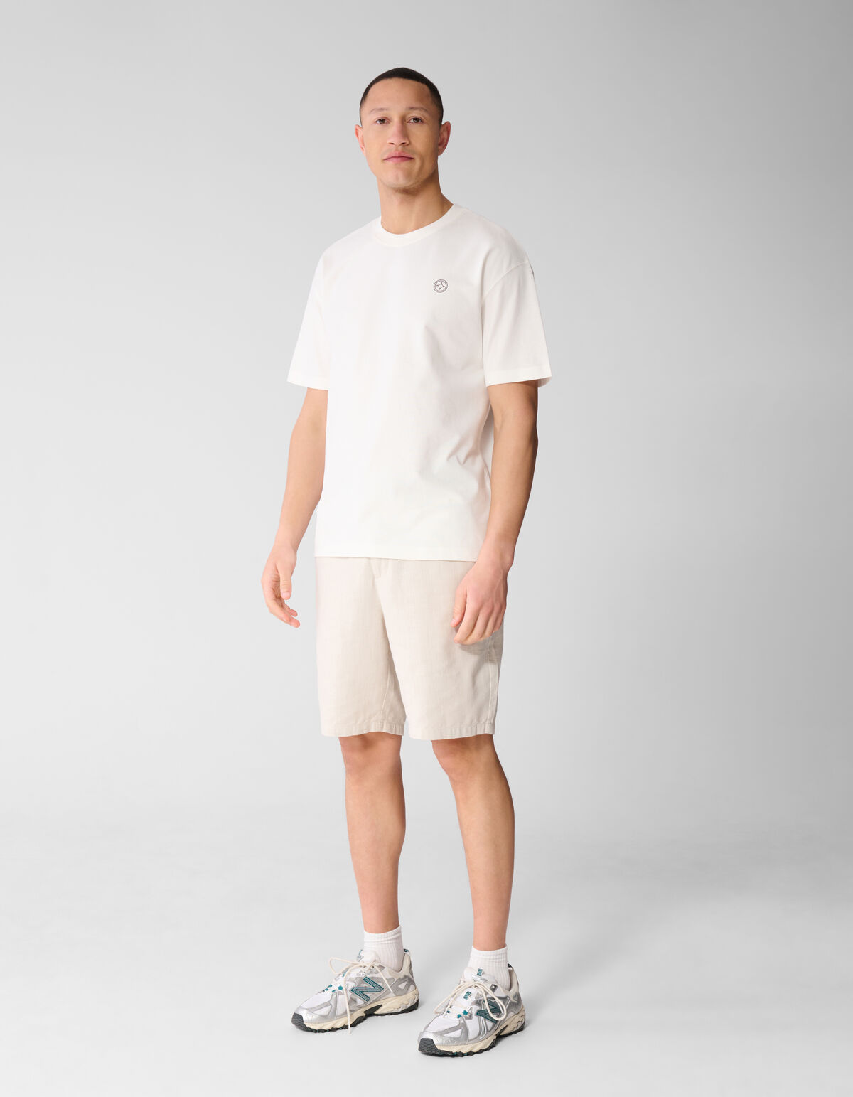 Spark T-Shirt Gebrochen Wei&szlig; SHOEBY MEN