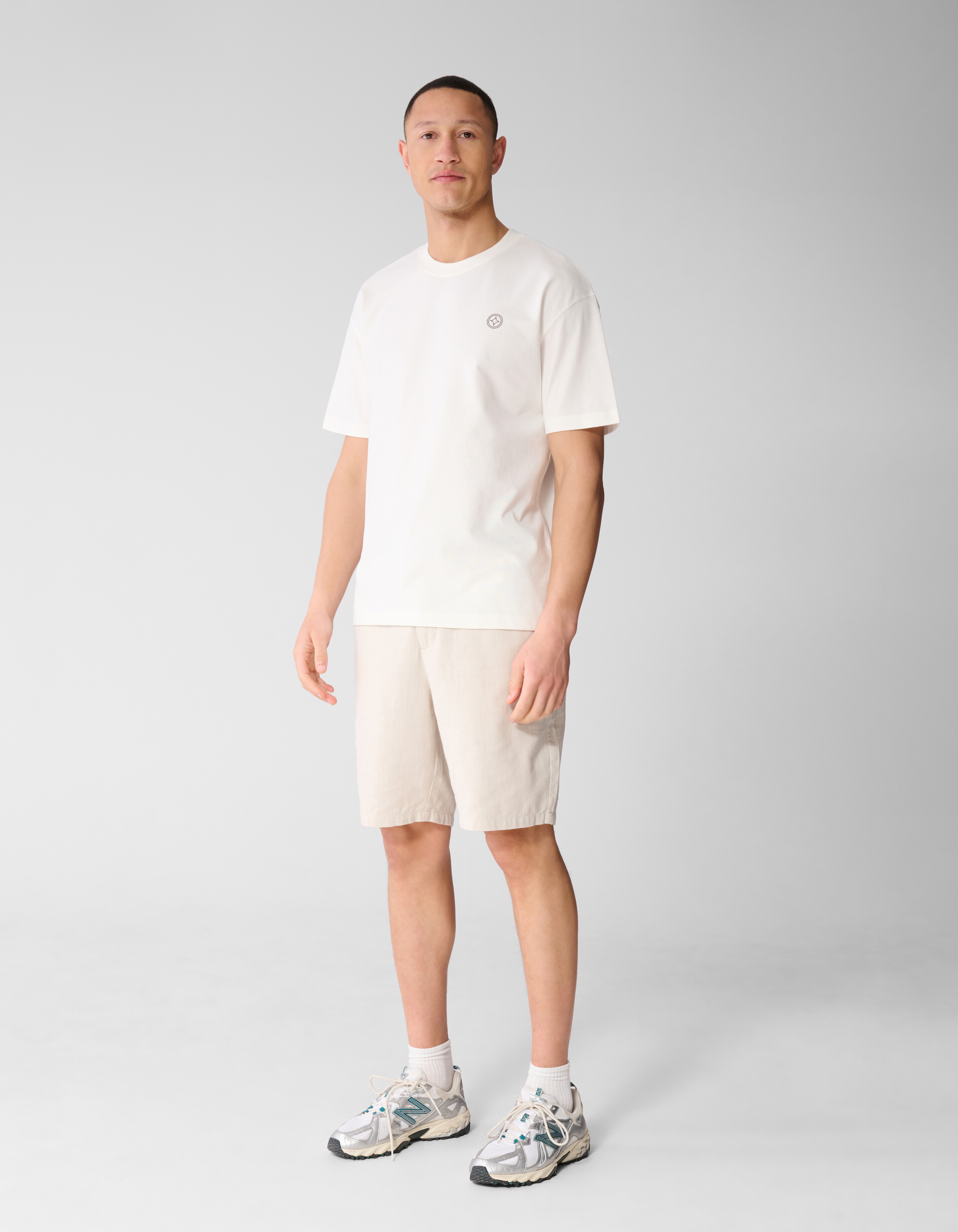 Spark T-Shirt Gebrochen Wei&szlig; SHOEBY MEN