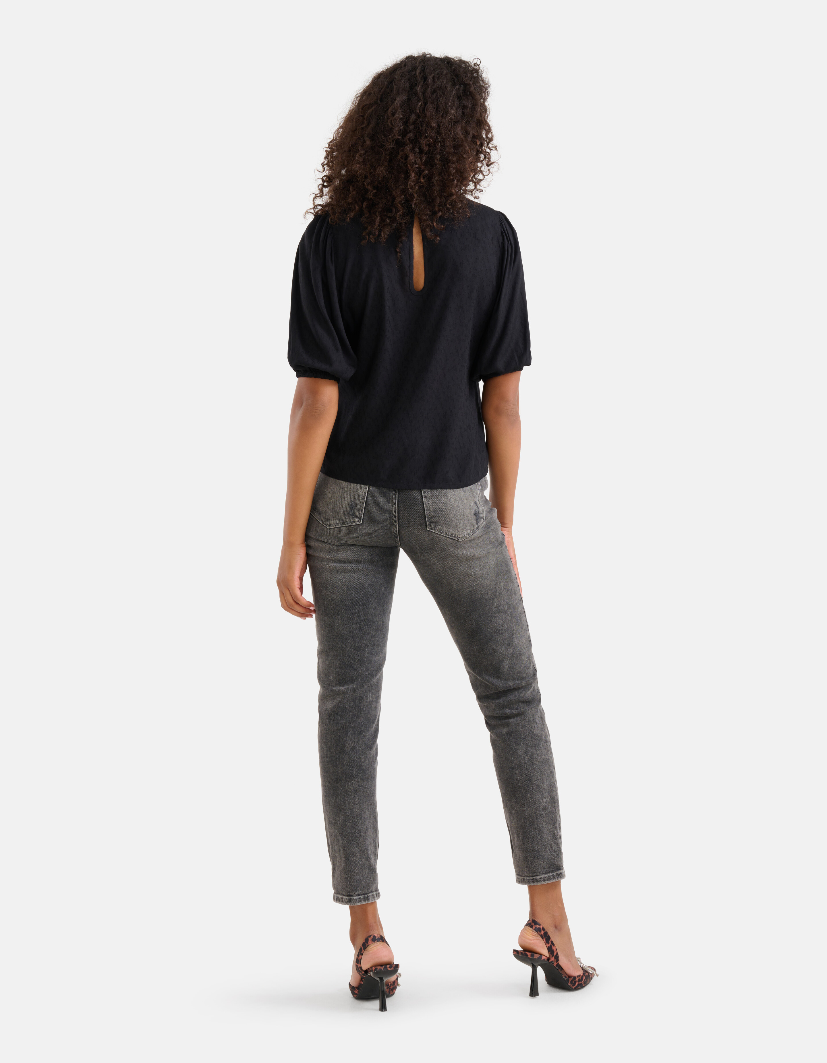 Textur Top Schwarz SHOEBY WOMEN