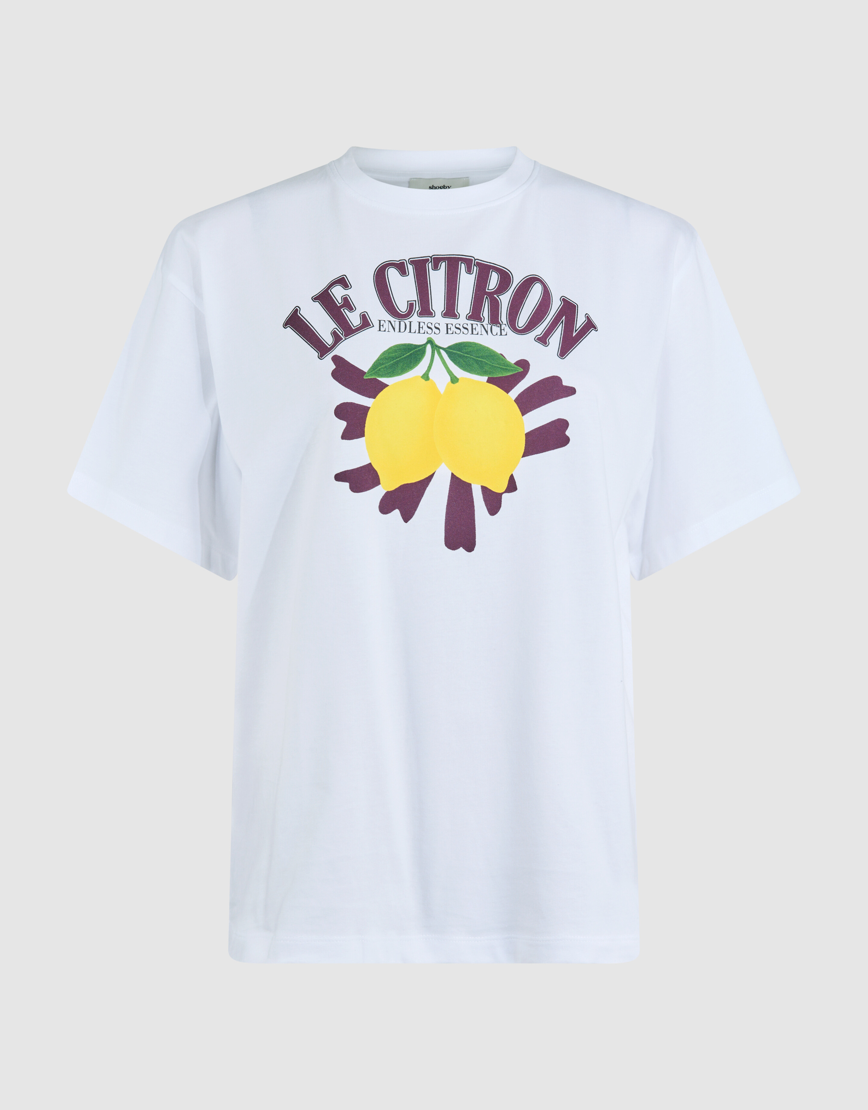 Übergrößen-T-Shirt mit Le Citron-Motiv Wit SHOEBY WOMEN