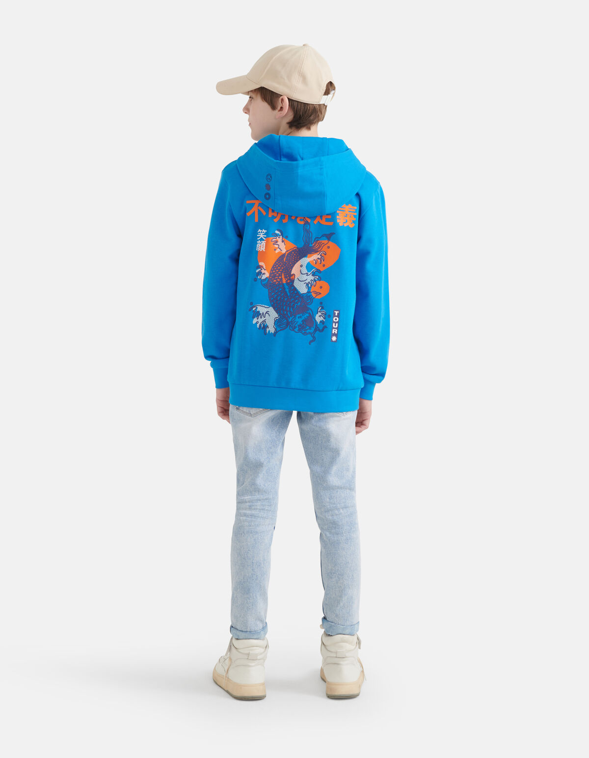 Artwork Hoodie Blau SHOEBY BOYS