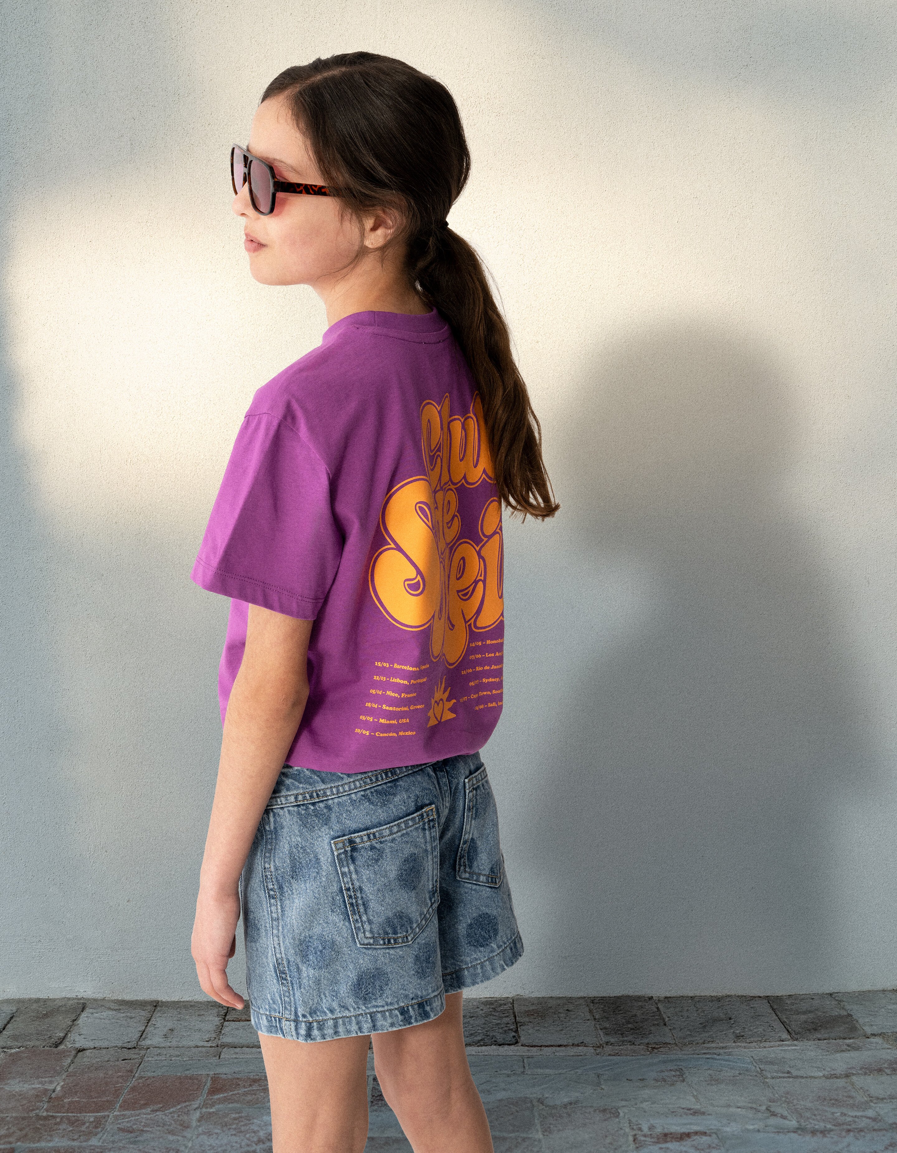 Relaxed Fit Artwork T-Shirt Lila SHOEBY GIRLS