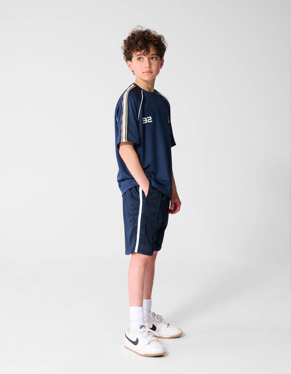 Sportlicher Streifen-Short Dunkelblau SHOEBY BOYS