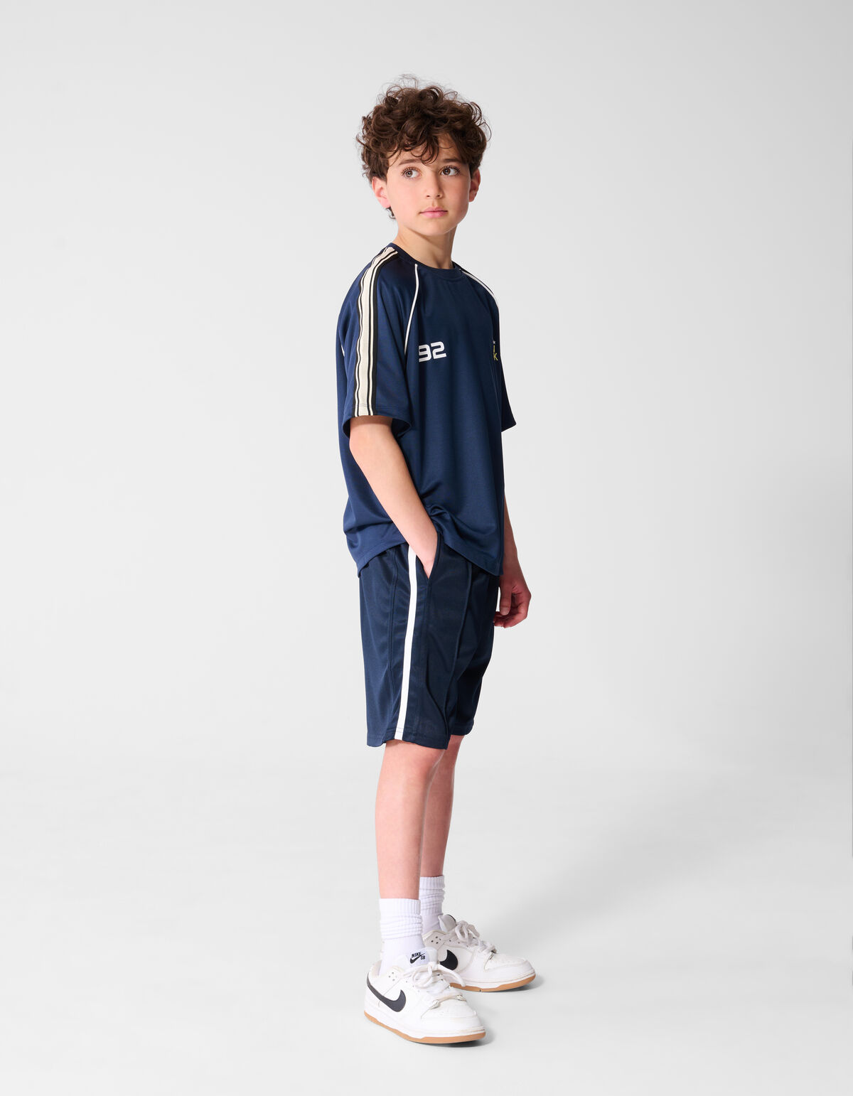 Sportlicher Streifen-Short Dunkelblau SHOEBY BOYS
