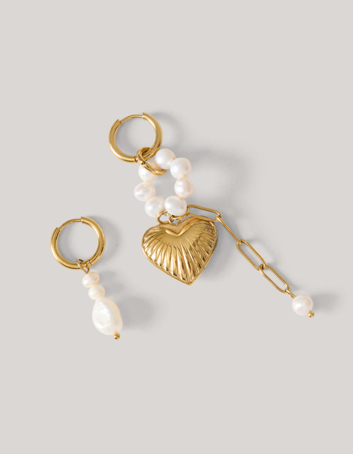 Perlenohrringe Gold SHOEBY ACCESSOIRES