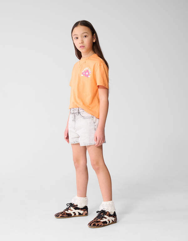 Basic Denim-Shorts Hellgrau SHOEBY GIRLS