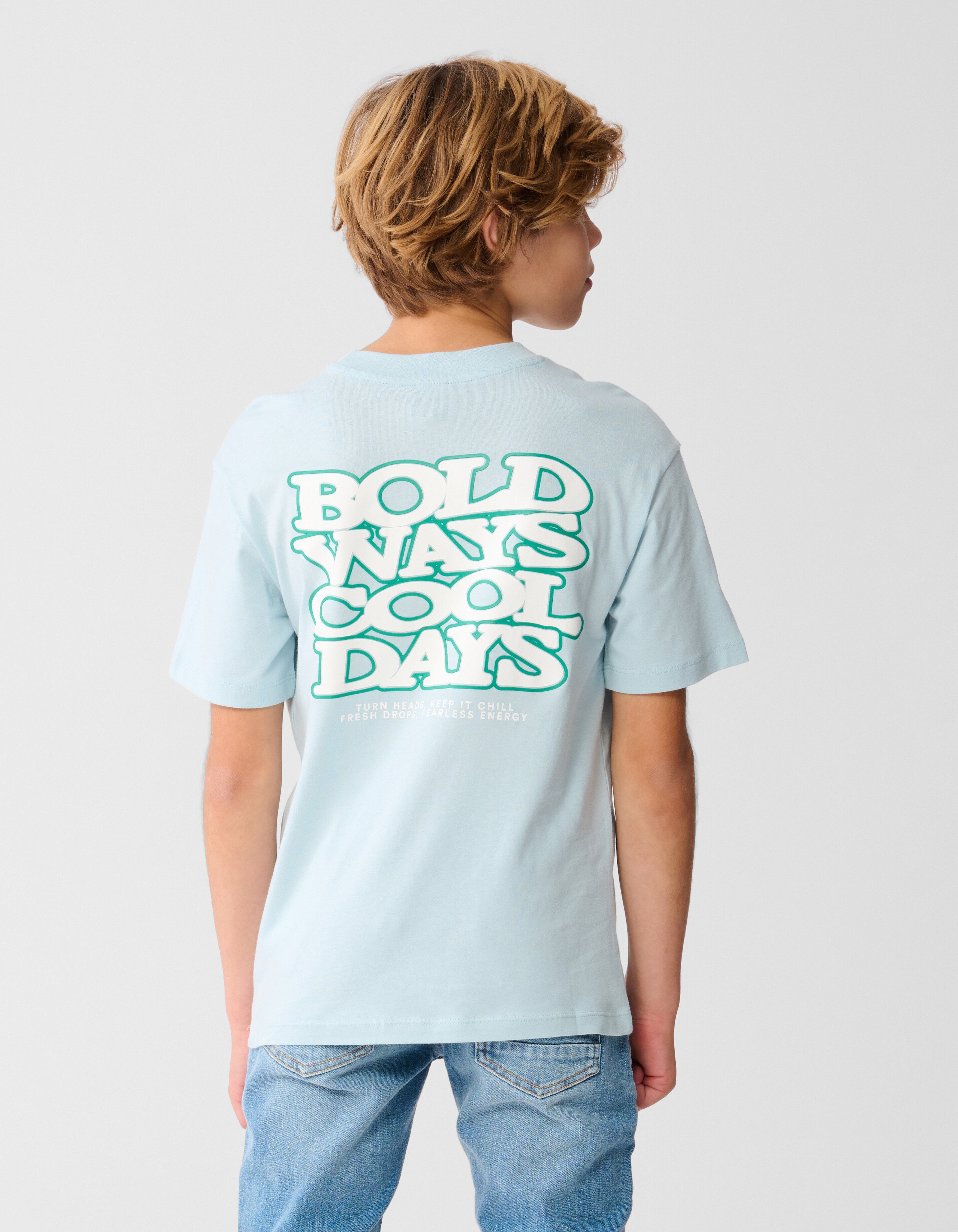 Bold Days Artwork T-Shirt Hellblau SHOEBY BOYS
