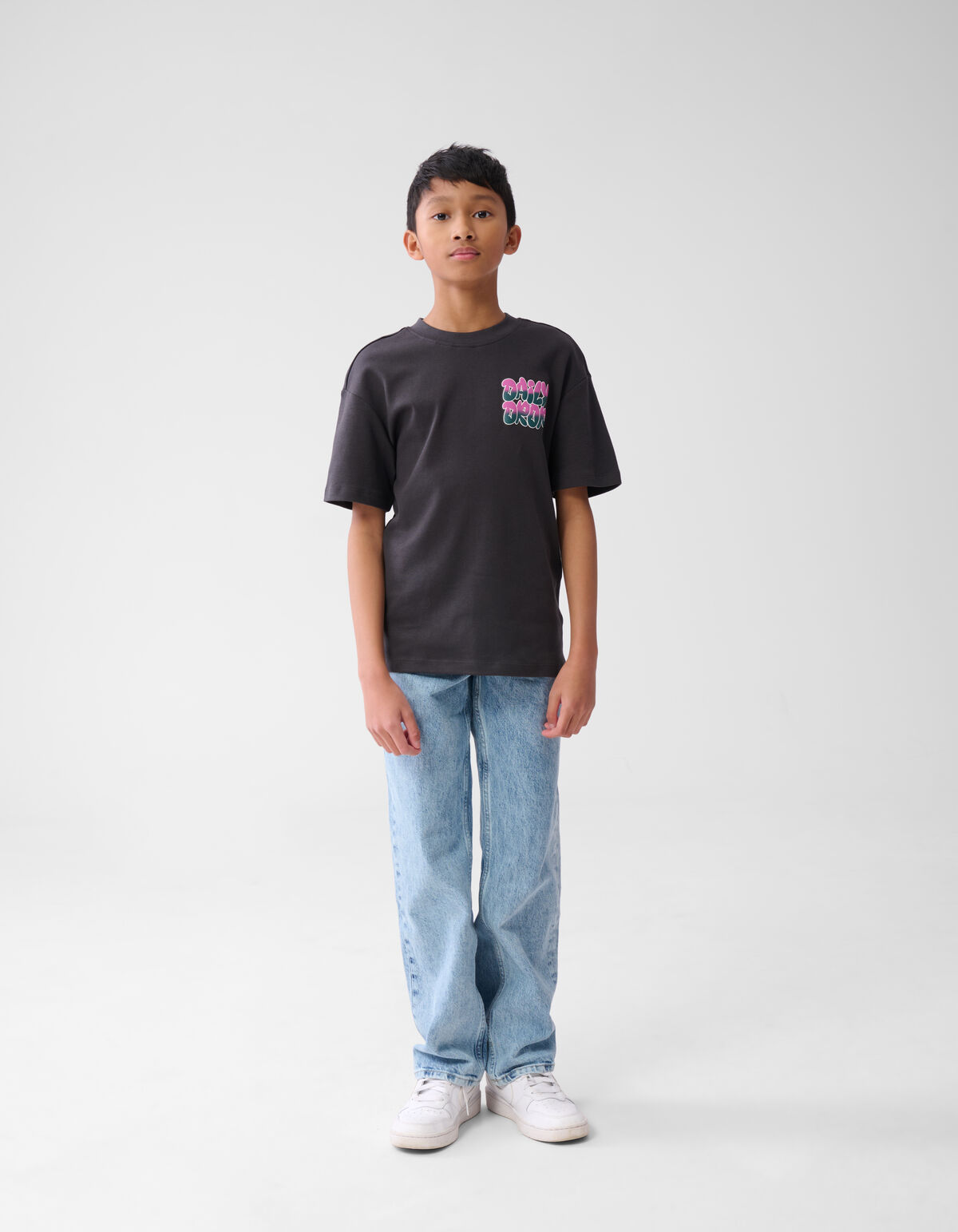 Text-T-Shirt Dunkelgrau SHOEBY BOYS