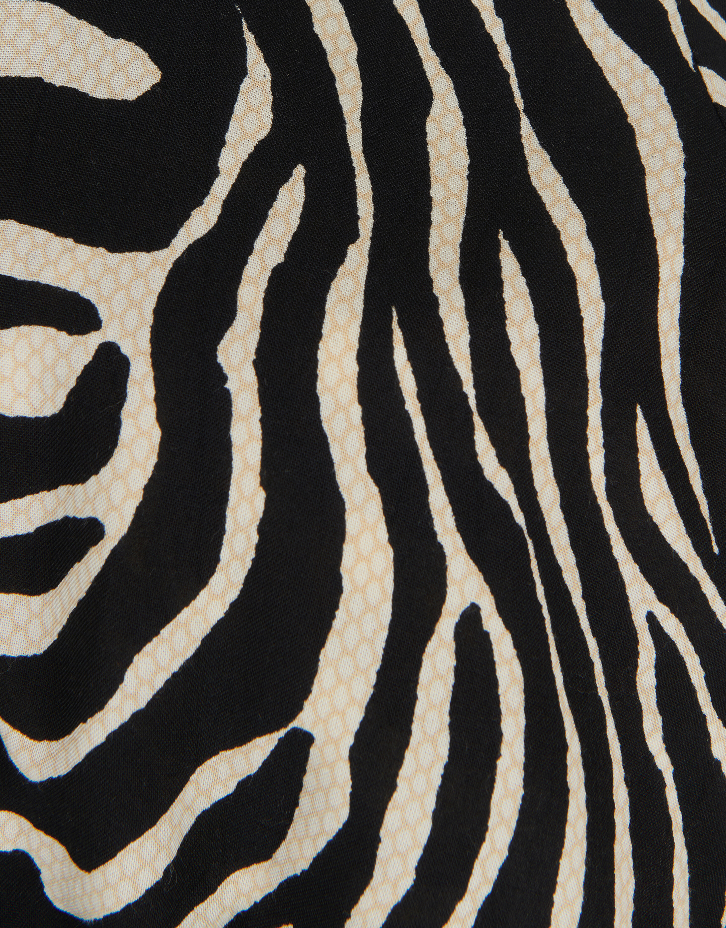 Zebra-Bluse Schwarz/ Off-white SHOEBY GIRLS