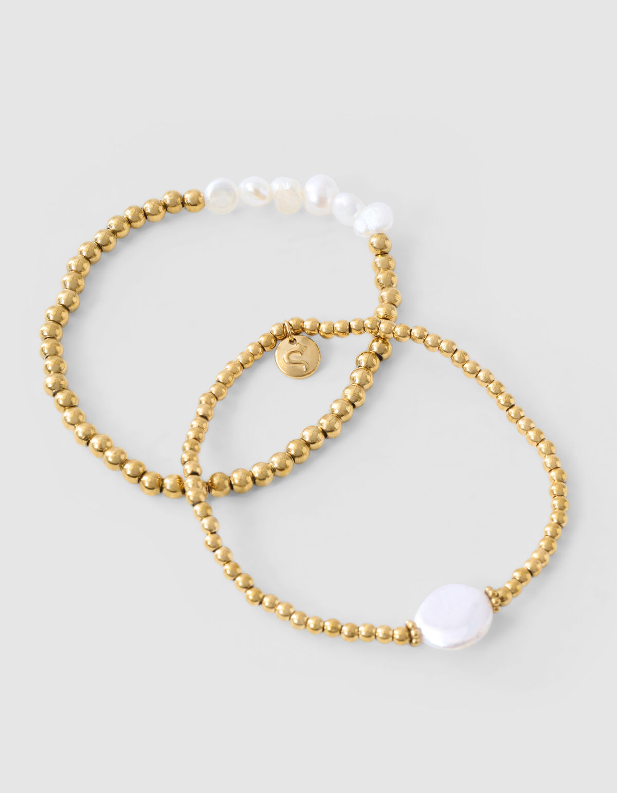 Perlenarmband Gold SHOEBY ACCESSOIRES