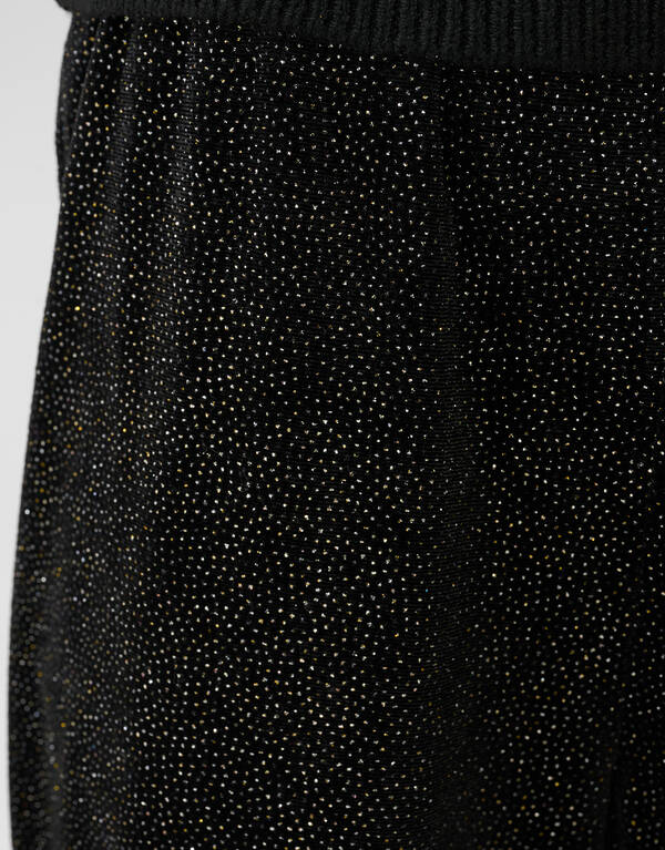 Weite Hose aus Samt in Schwarz SHOEBY GIRLS