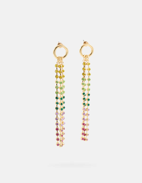 Multistrass-Ohrringe Gold SHOEBY ACCESSOIRES