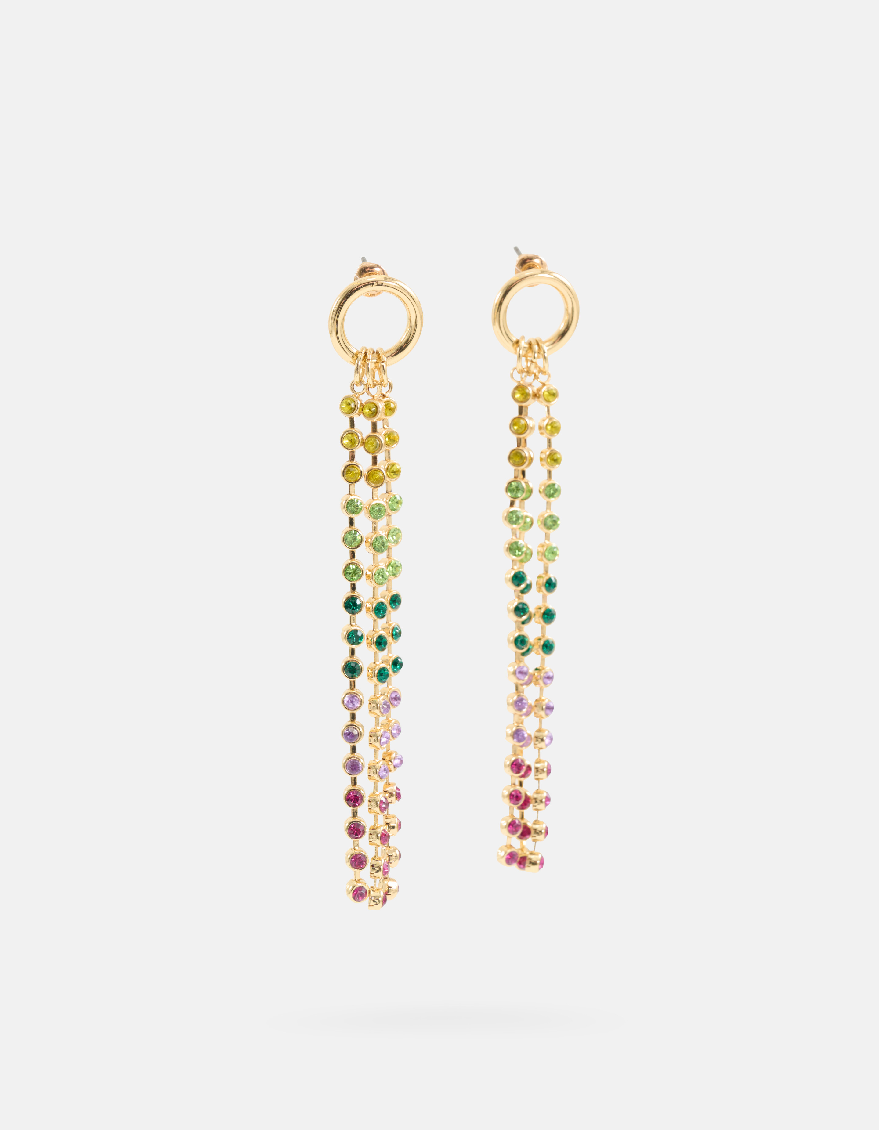 Multistrass-Ohrringe Gold SHOEBY ACCESSOIRES