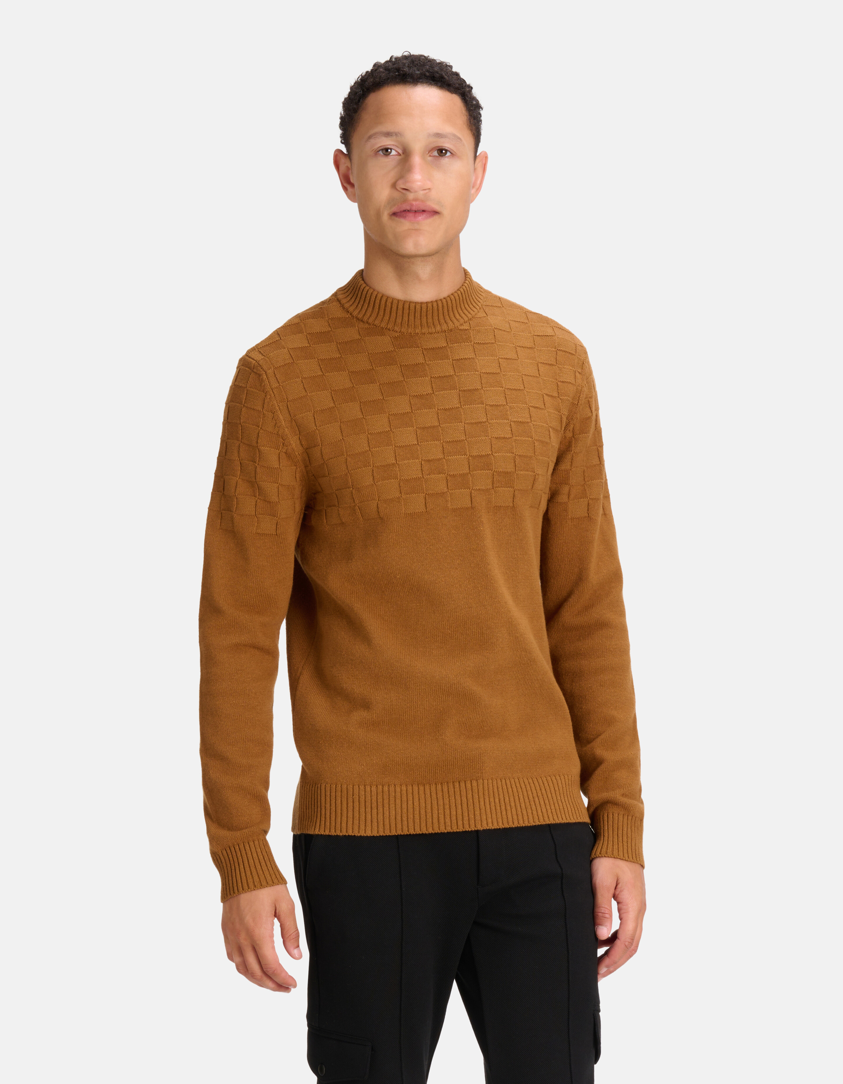 Blocked Sweater Braun SHOEBY MEN