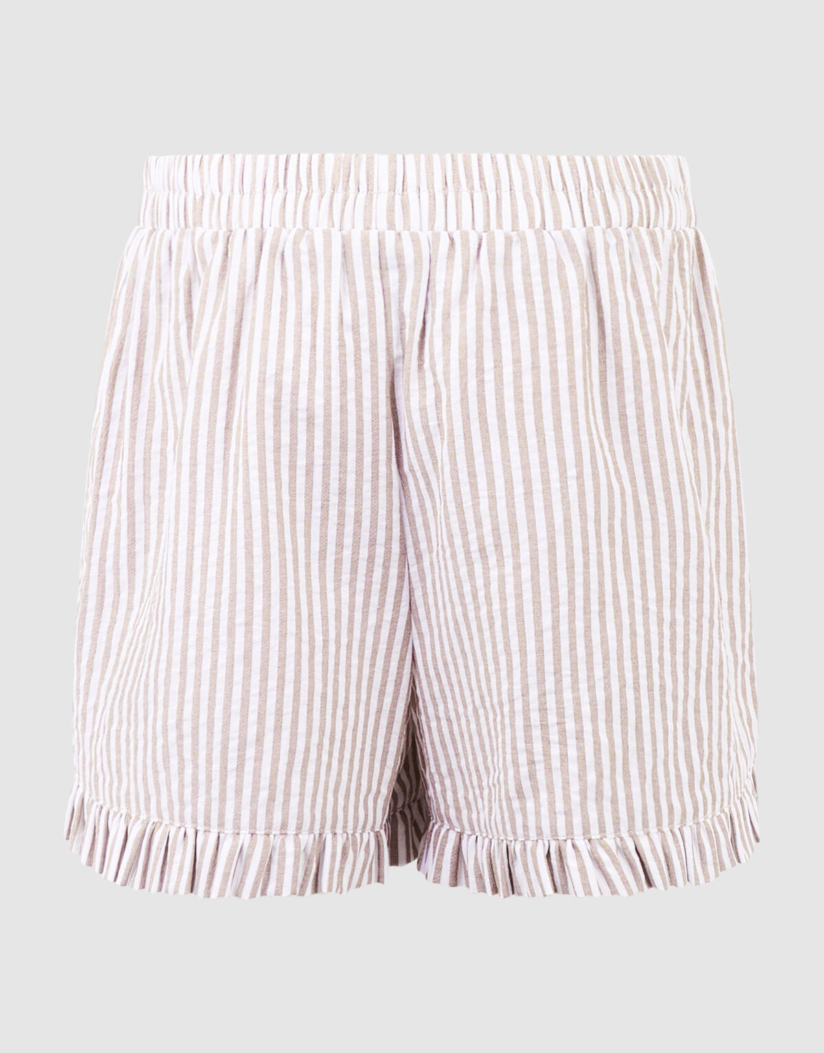 Bluse mit Nadelstreifen-Stickerei Braun SHOEBY GIRLS