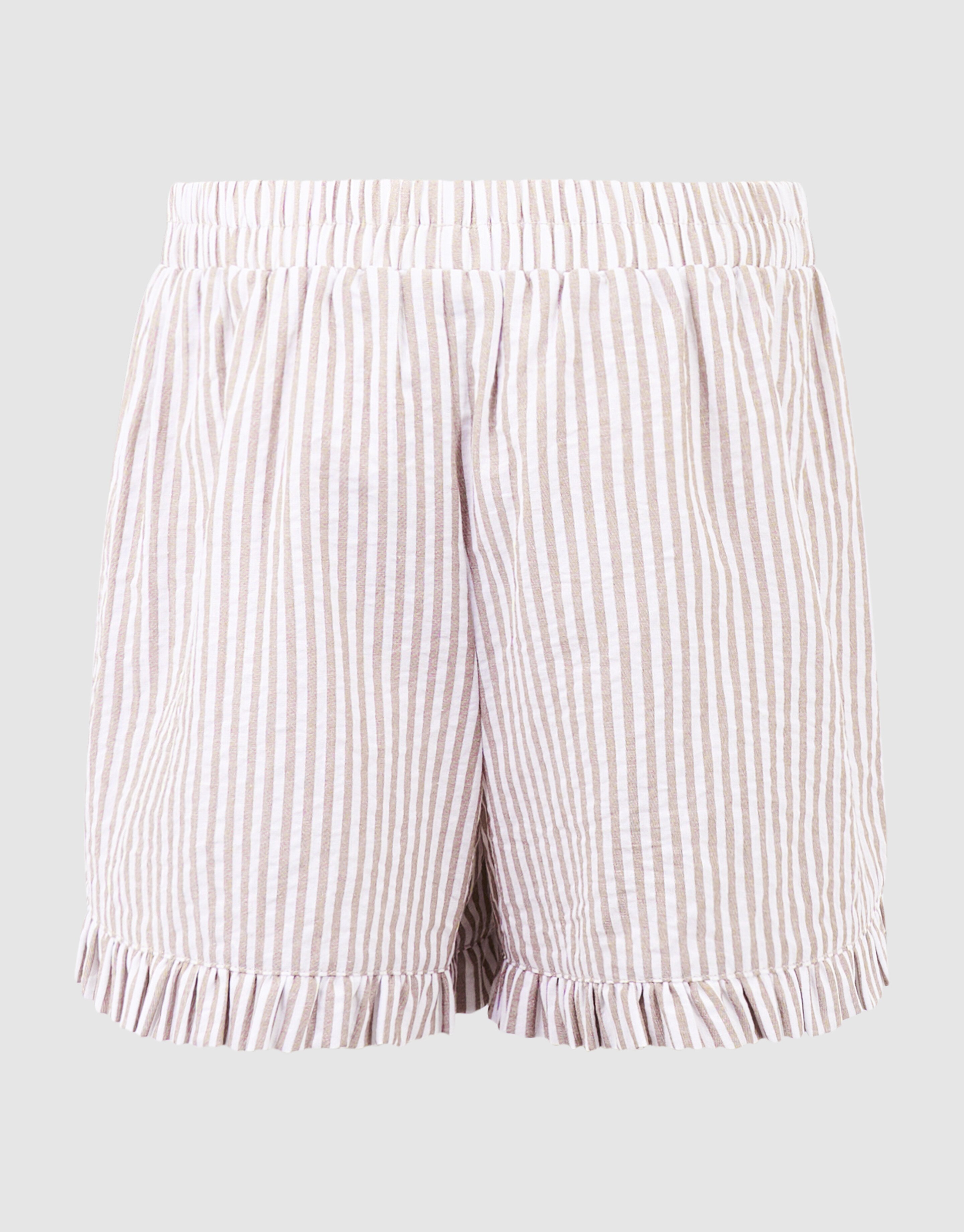 Bluse mit Nadelstreifen-Stickerei Braun SHOEBY GIRLS