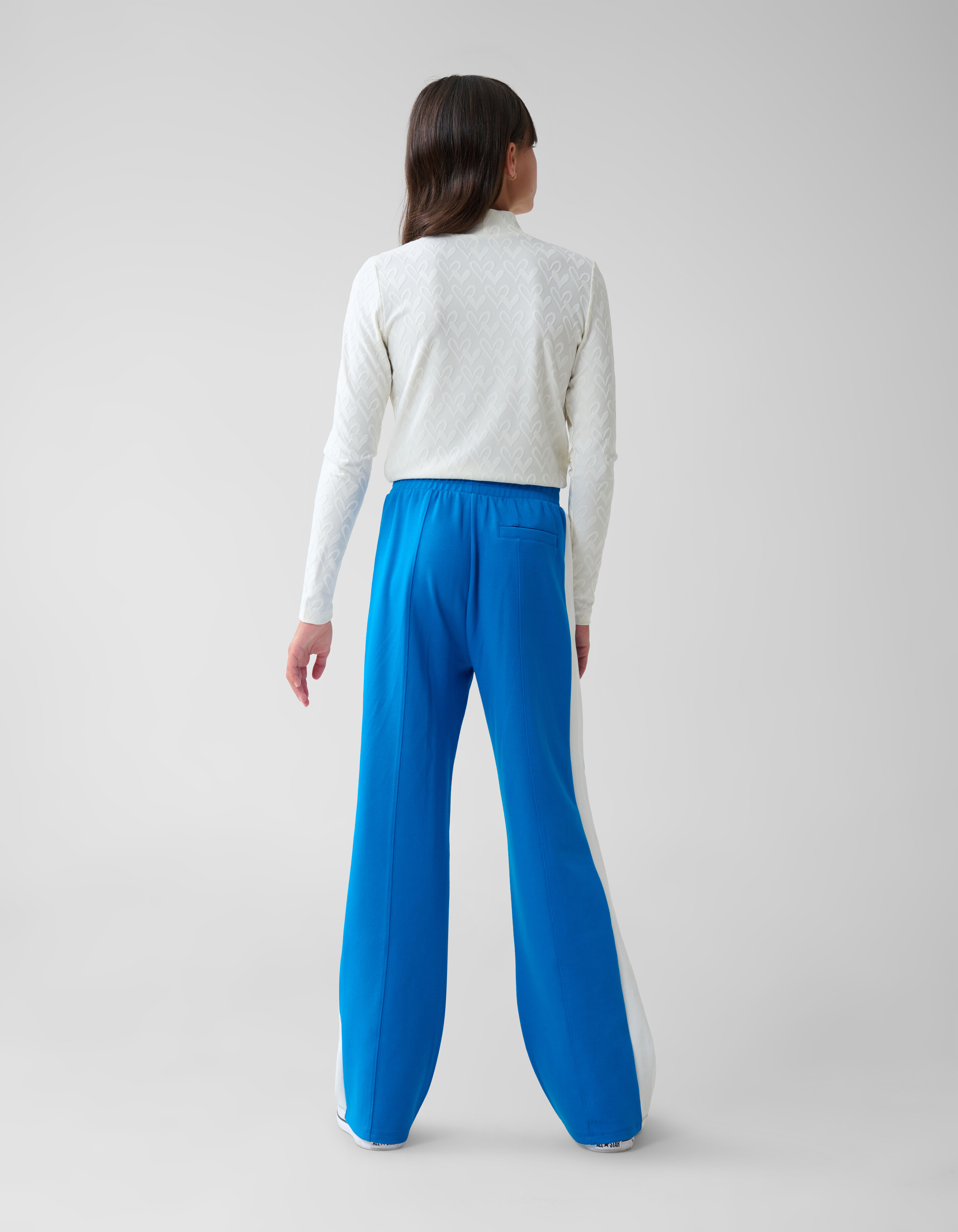Herz-Jersey-Top Weiß SHOEBY GIRLS