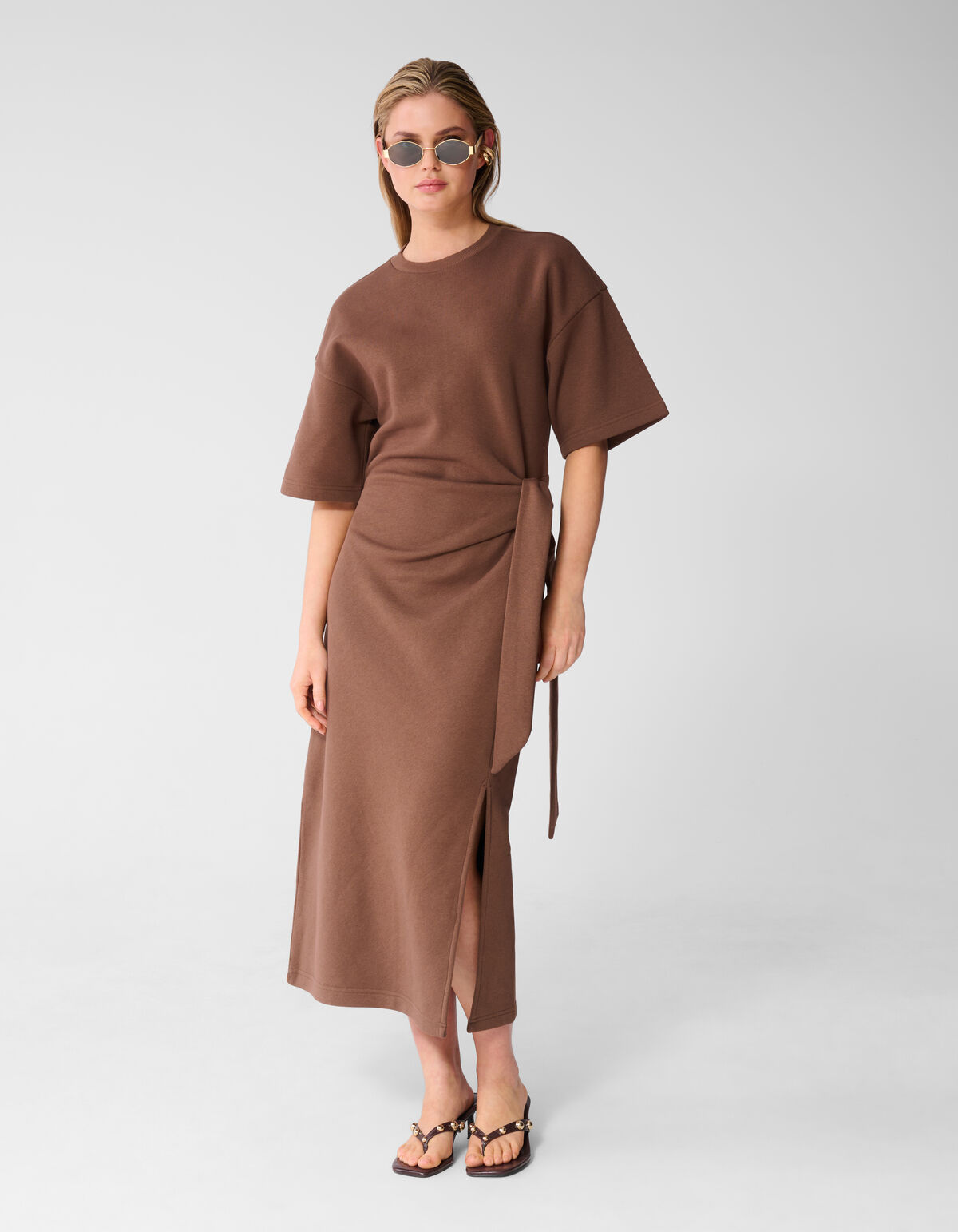 Sweat Maxi Kleid Braun SHOEBY WOMEN