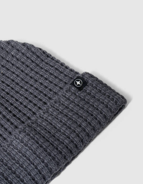 Heavy Waffle Beanie Grau SHOEBY ACCESSOIRES