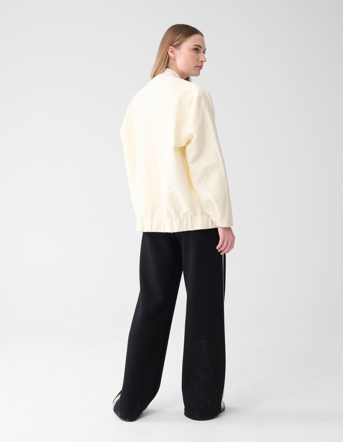 Jacquard-Blumenbomber Off-white SHOEBY WOMEN