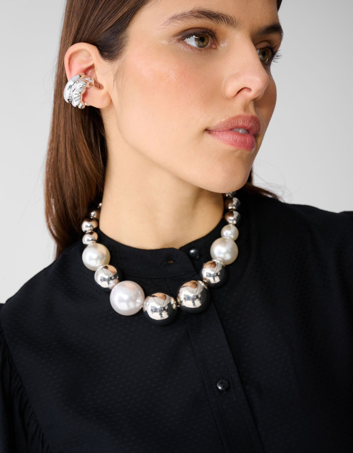 Flie&szlig;endes Top Schwarz SHOEBY WOMEN