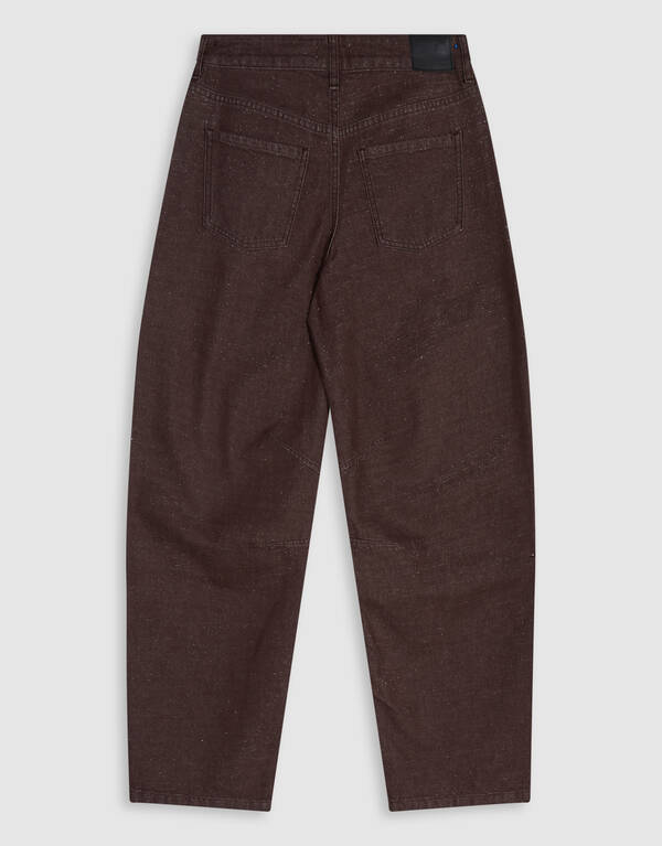 Lurex Barrel Fit Jeans Dunkelbraun SHOEBY WOMEN