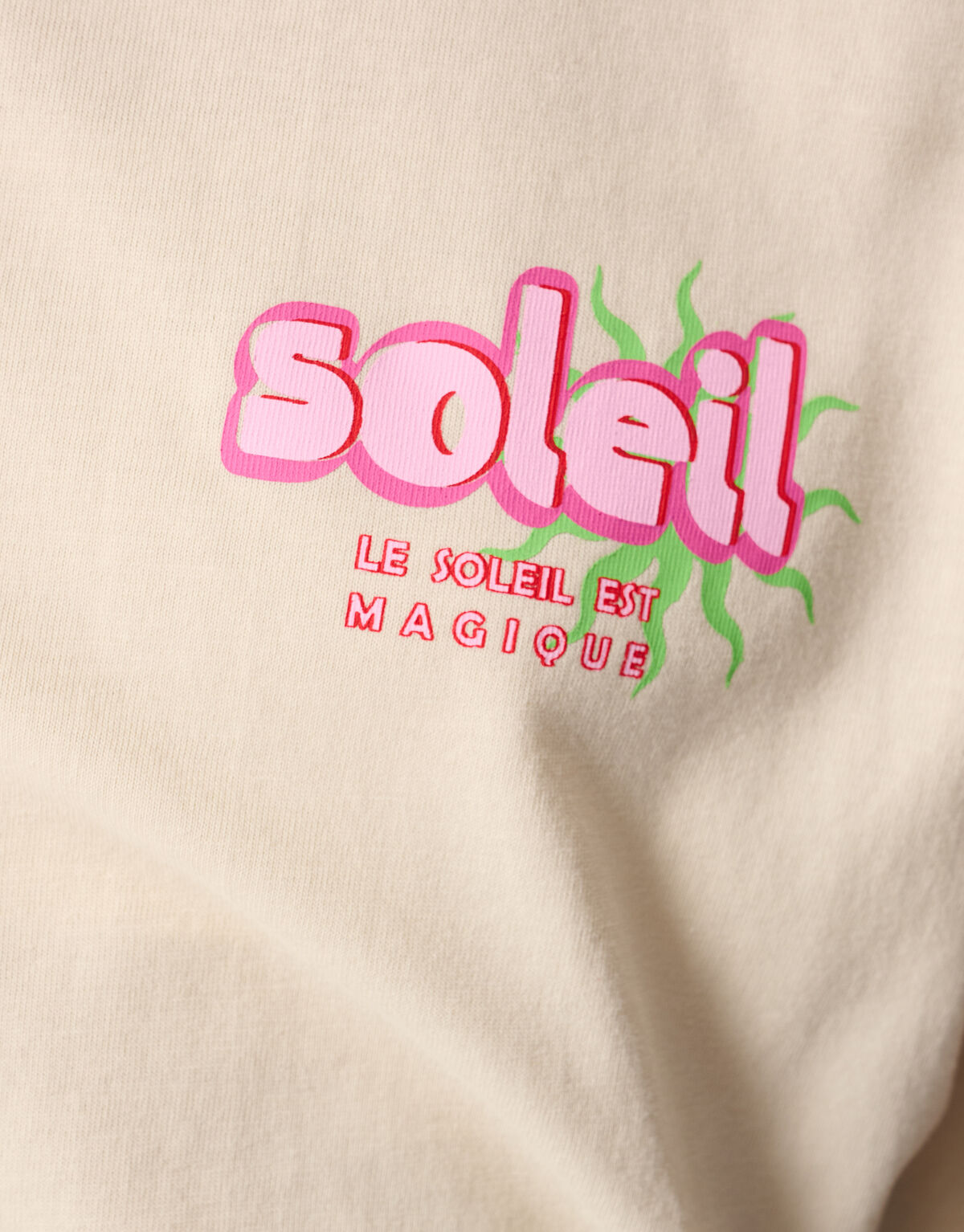 Soleil Artwork T-shirt Off White SHOEBY GIRLS