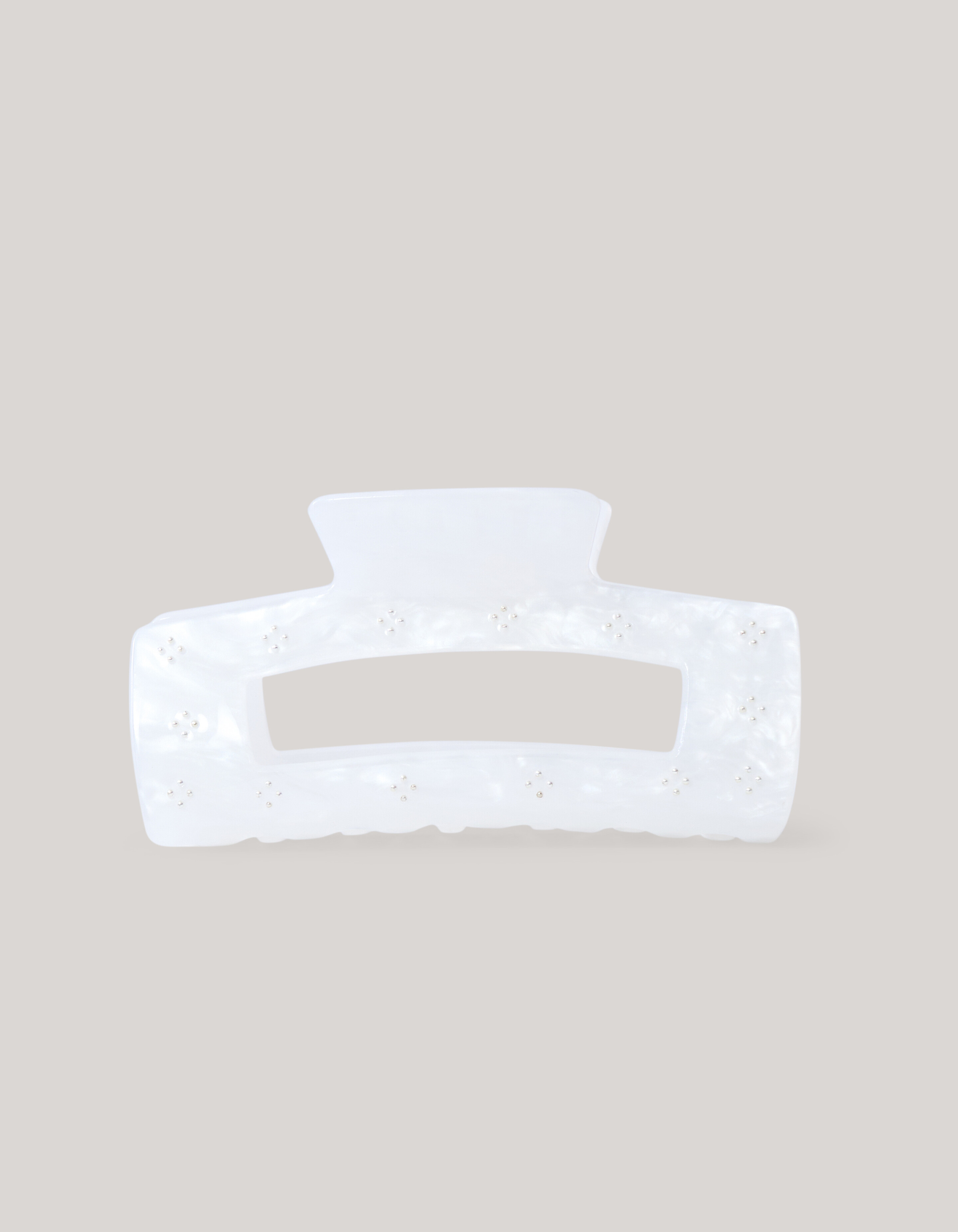Strass-Haarspange Weiß SHOEBY ACCESSOIRES