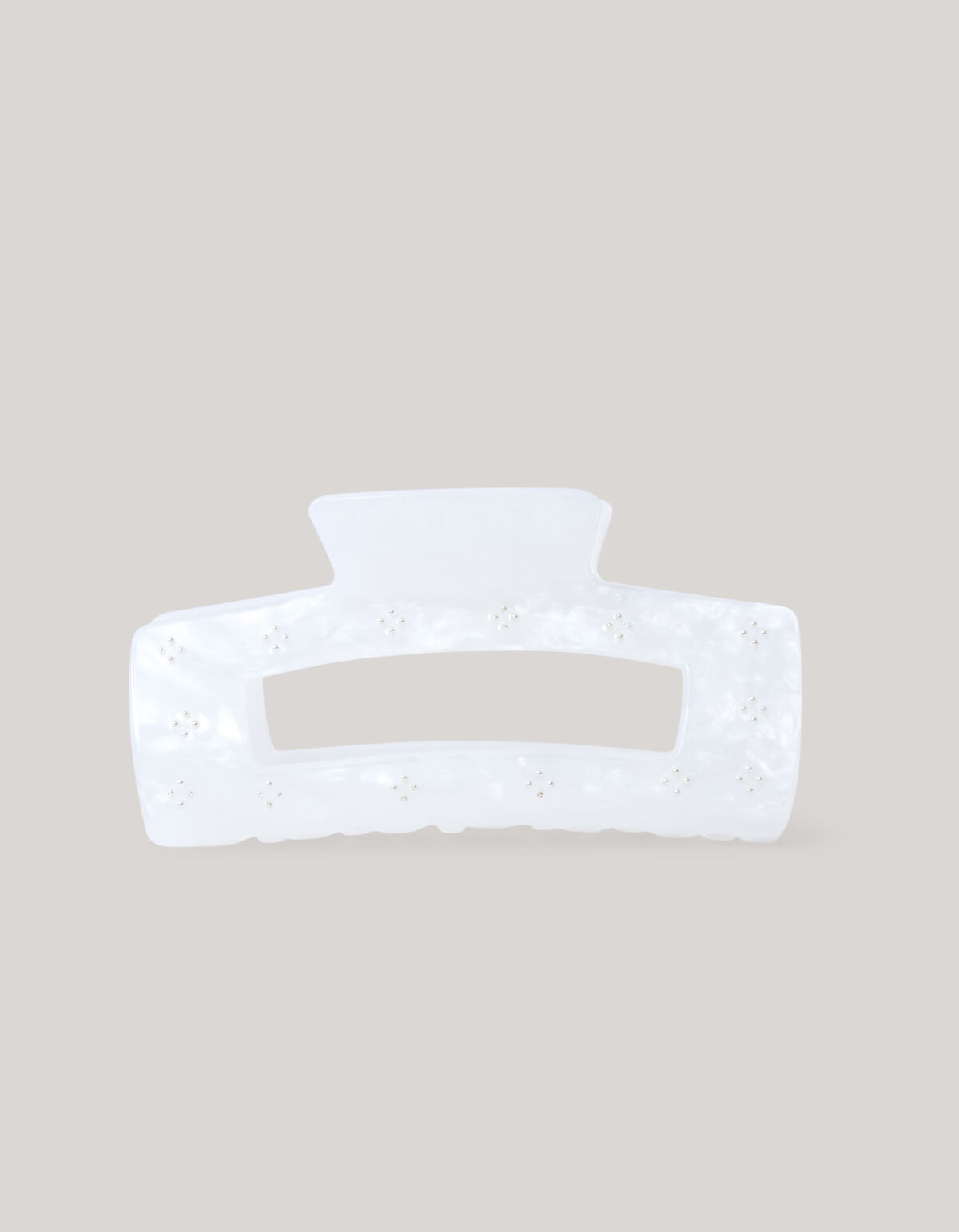Strass-Haarspange Weiß SHOEBY ACCESSOIRES