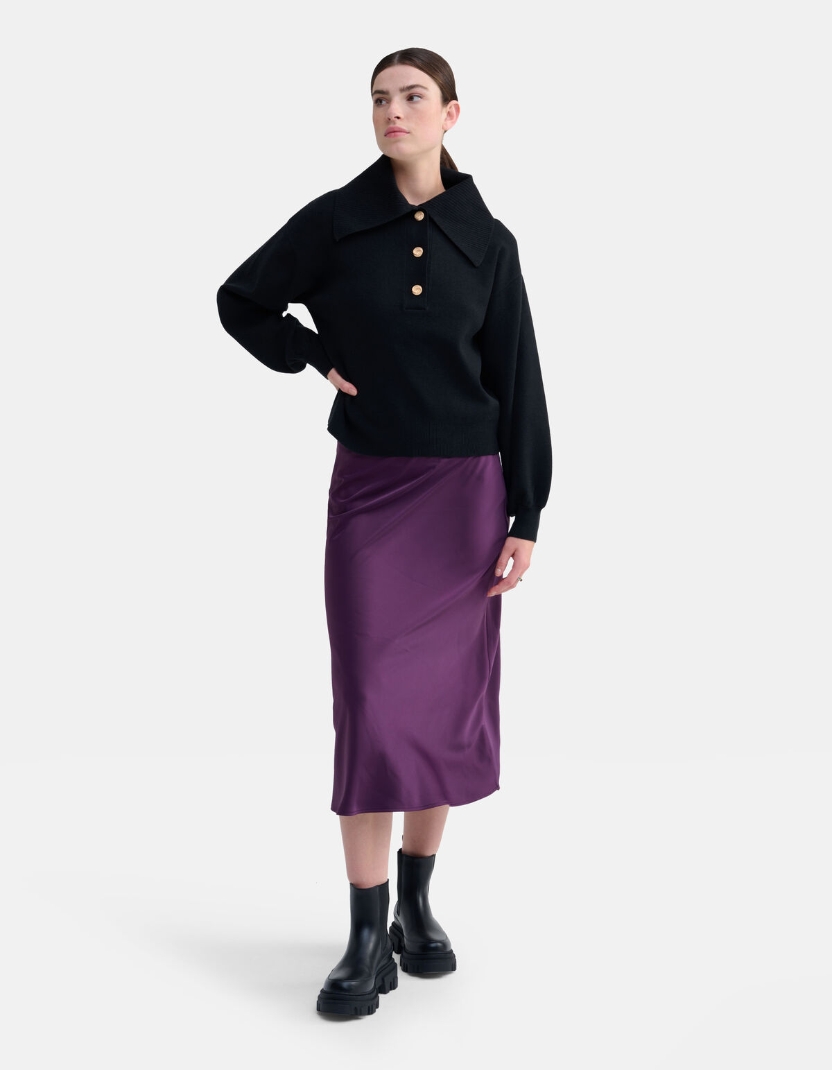 Pullover mit großem Kragen SHOEBY WOMEN