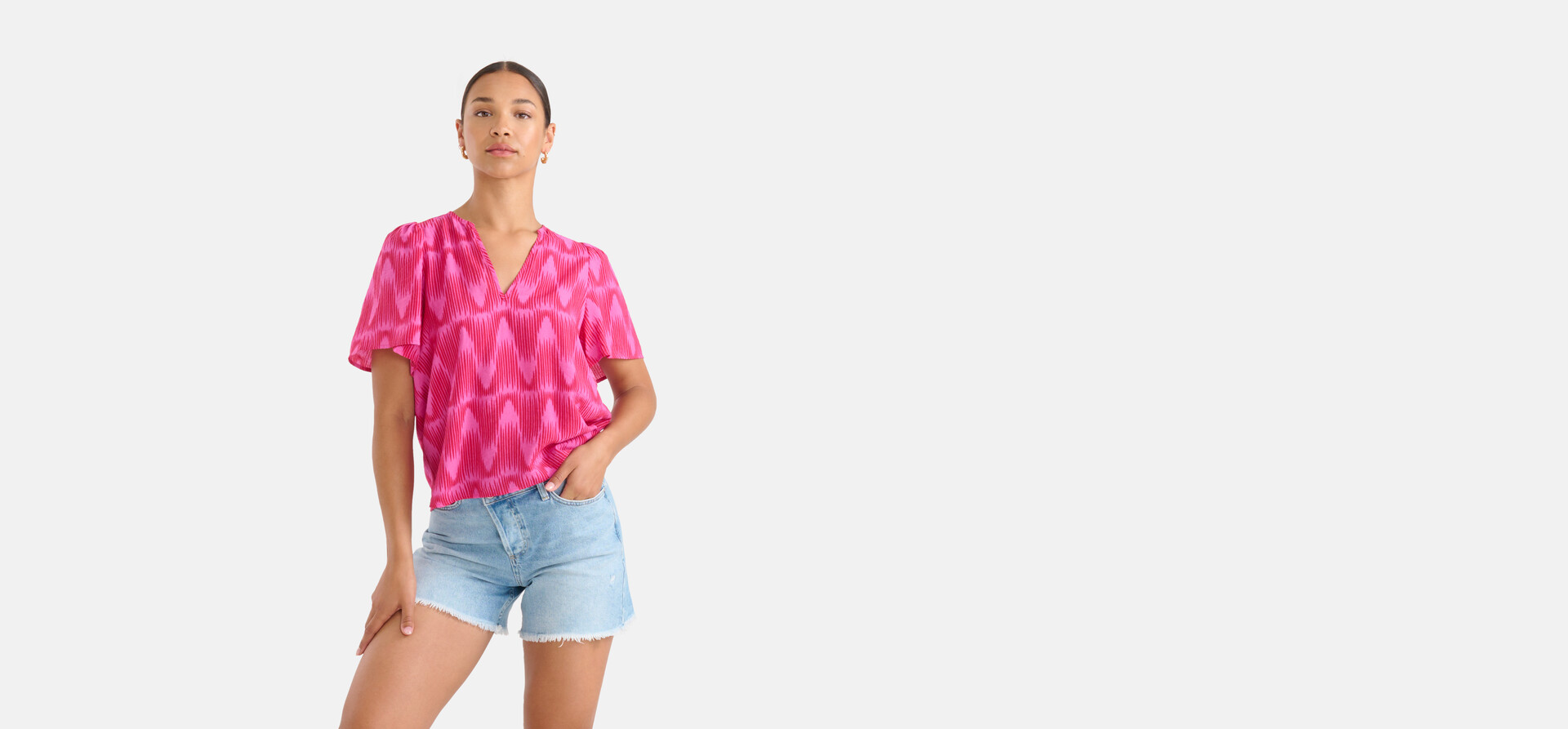 Grafikdruck-Top Rosa SHOEBY WOMEN